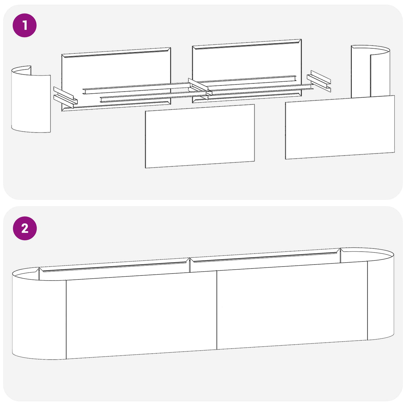Verhoogd Tuinbed weervast staal 200 x 40 x 40 cm is nu te koop bij PeponiXL, paradijselijk wonen!