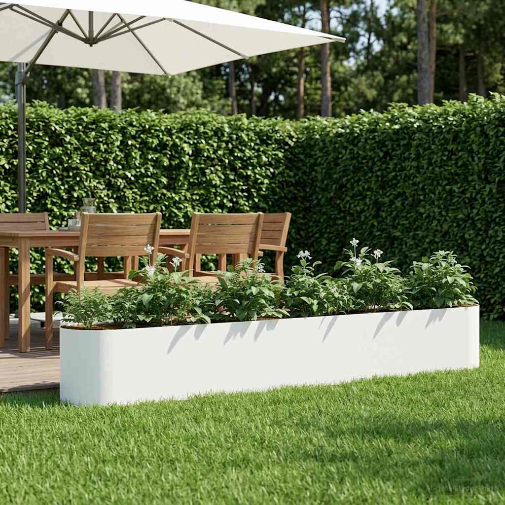 Verhoogd Tuinbed Wit 280 x 40 x 40 cm is nu te koop bij PeponiXL, paradijselijk wonen!