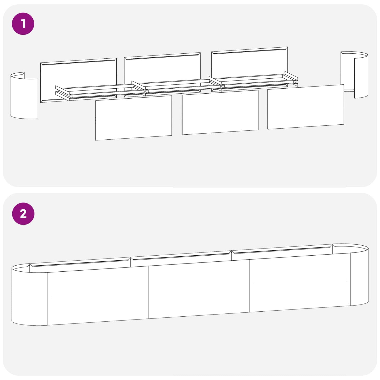 Verhoogd Tuinbed Antracietkleurig 280 x 40 x 40 cm is nu te koop bij PeponiXL, paradijselijk wonen!