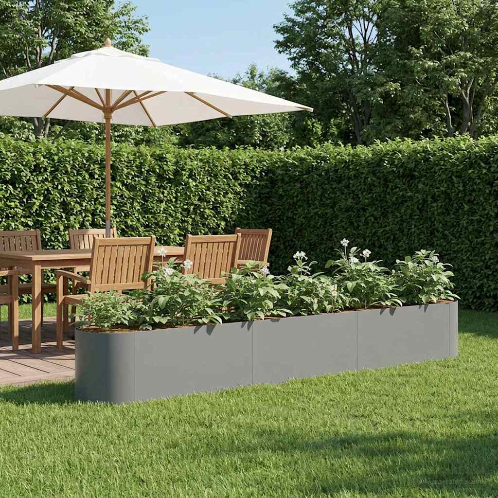 Verhoogd Tuinbed Antracietkleurig 280 x 40 x 40 cm is nu te koop bij PeponiXL, paradijselijk wonen!