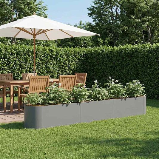Verhoogd Tuinbed Antracietkleurig 280 x 40 x 40 cm is nu te koop bij PeponiXL, paradijselijk wonen!