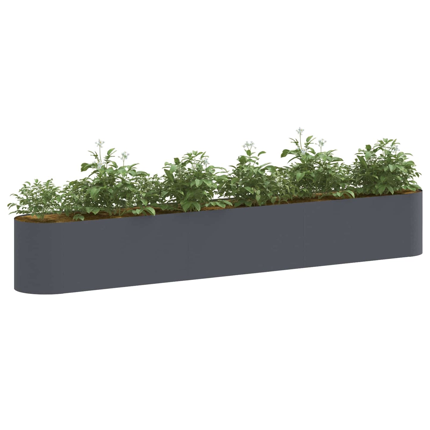 Verhoogd Tuinbed Antracietkleurig 280 x 40 x 40 cm is nu te koop bij PeponiXL, paradijselijk wonen!