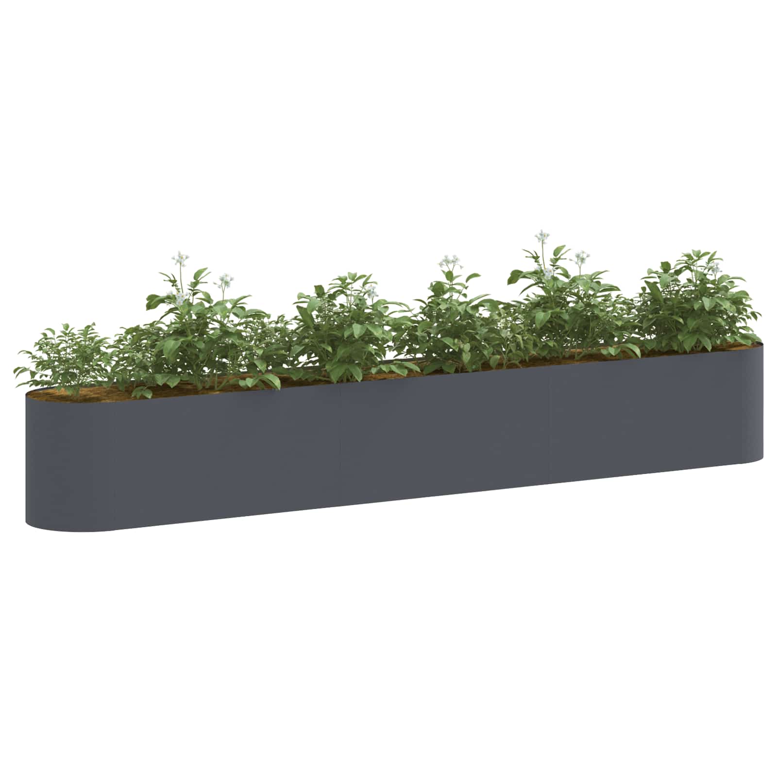 Verhoogd Tuinbed Antracietkleurig 280 x 40 x 40 cm is nu te koop bij PeponiXL, paradijselijk wonen!