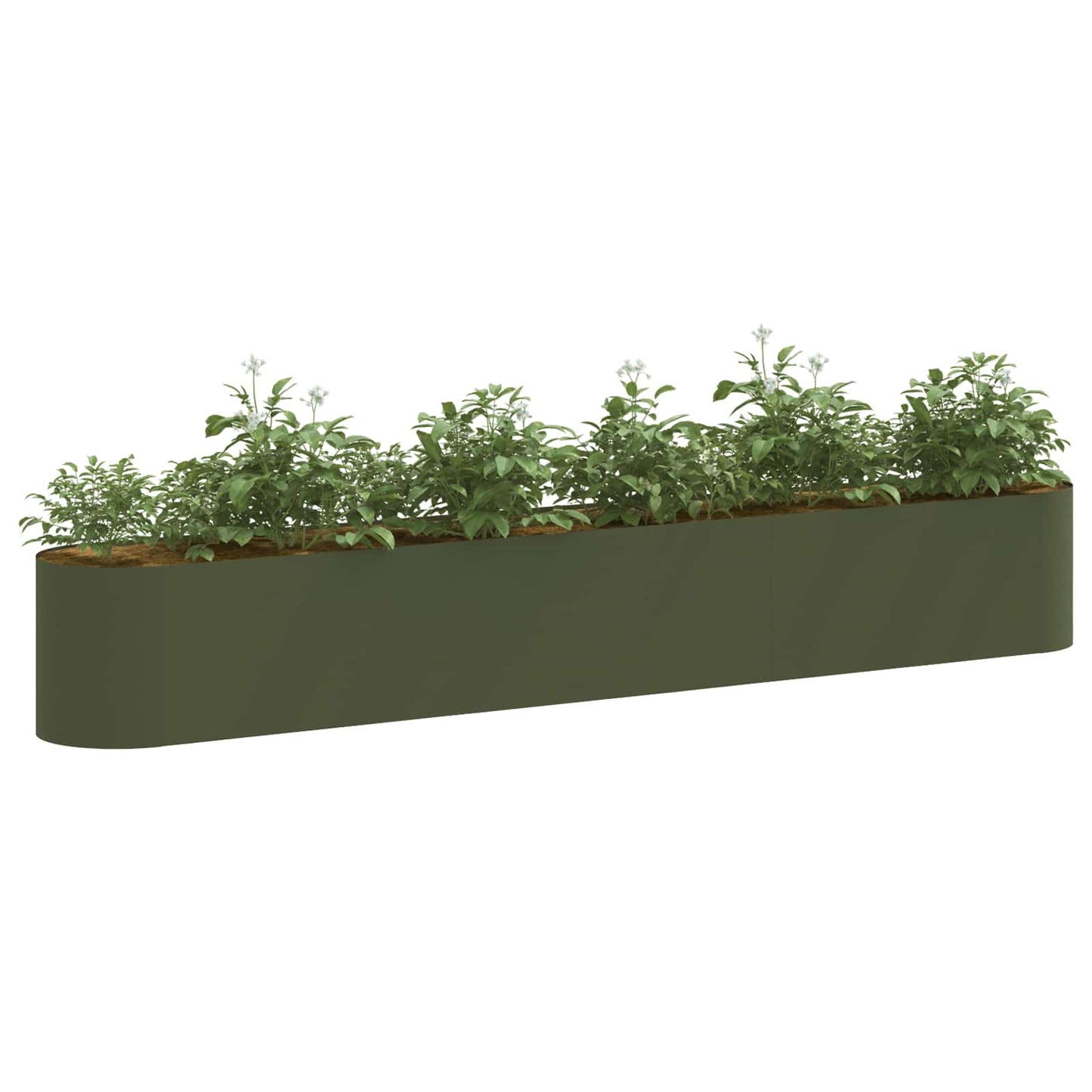 Verhoogd Tuinbed Olijfgroen 280 x 40 x 40 cm is nu te koop bij PeponiXL, paradijselijk wonen!