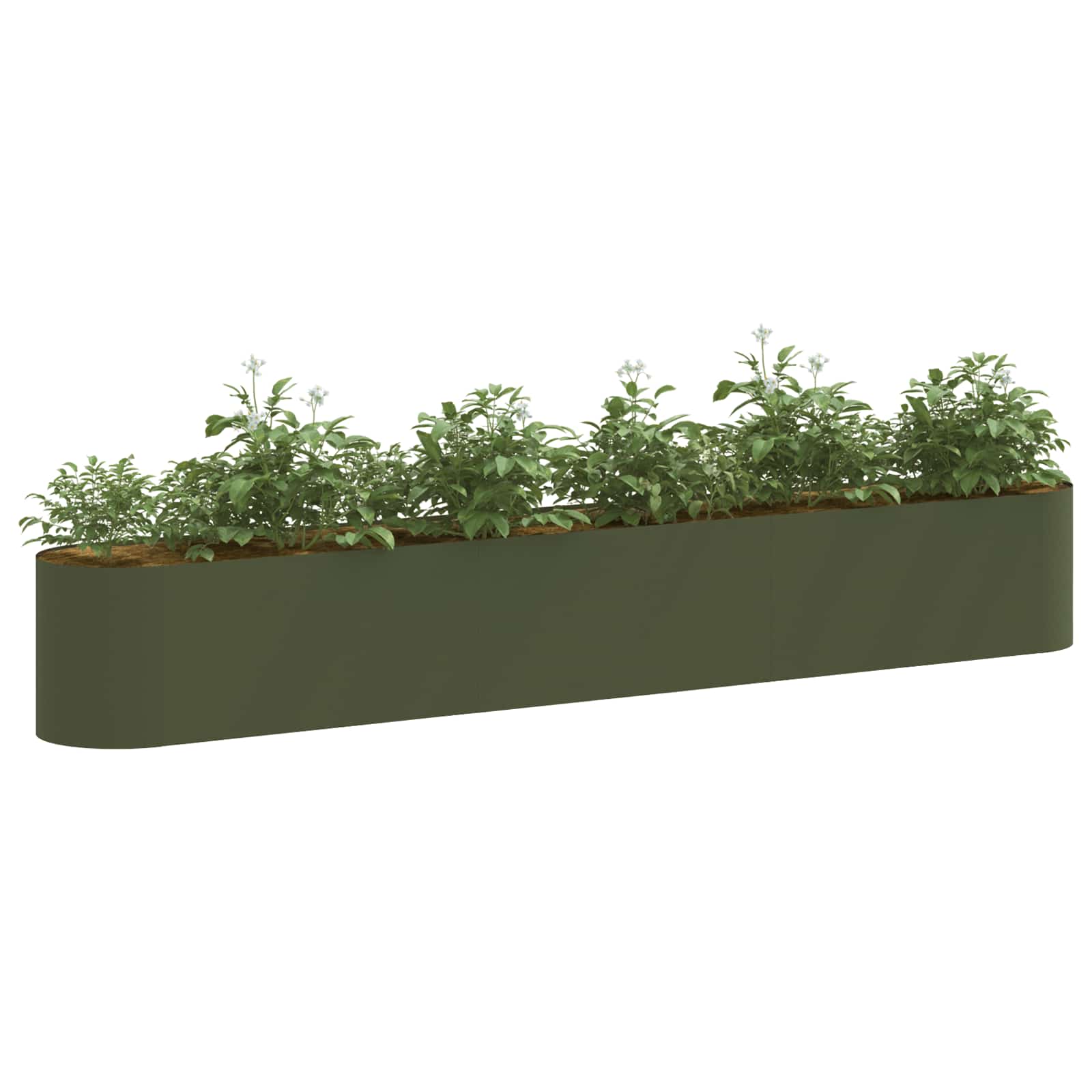 Verhoogd Tuinbed Olijfgroen 280 x 40 x 40 cm is nu te koop bij PeponiXL, paradijselijk wonen!