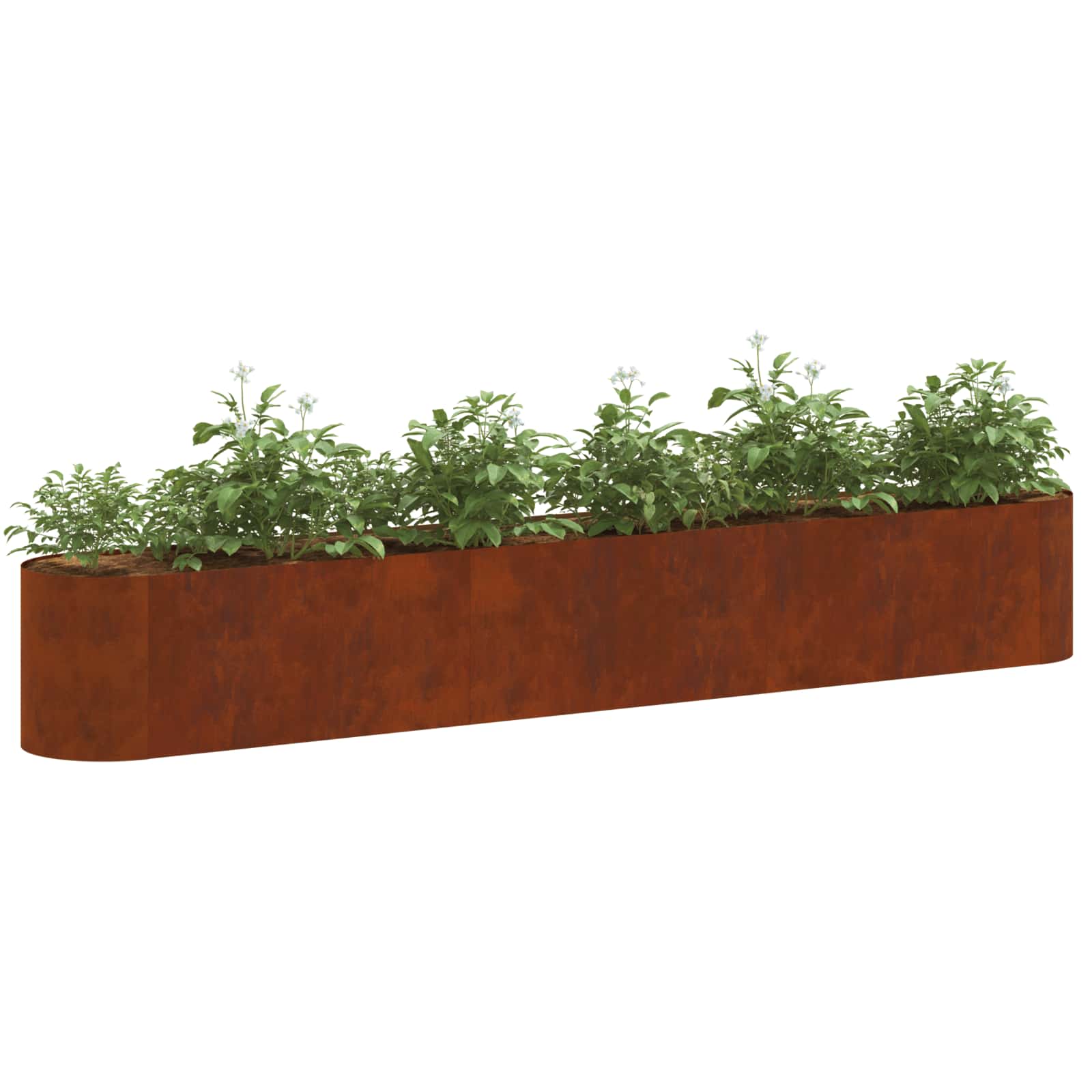 Verhoogd Tuinbed weervast staal 280 x 40 x 40 cm is nu te koop bij PeponiXL, paradijselijk wonen!