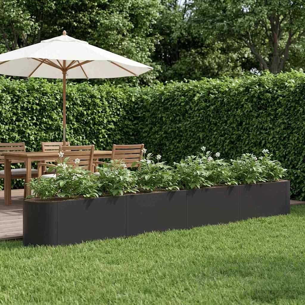Verhoogd Tuinbed Zwart 360 x 40 x 40 cm is nu te koop bij PeponiXL, paradijselijk wonen!