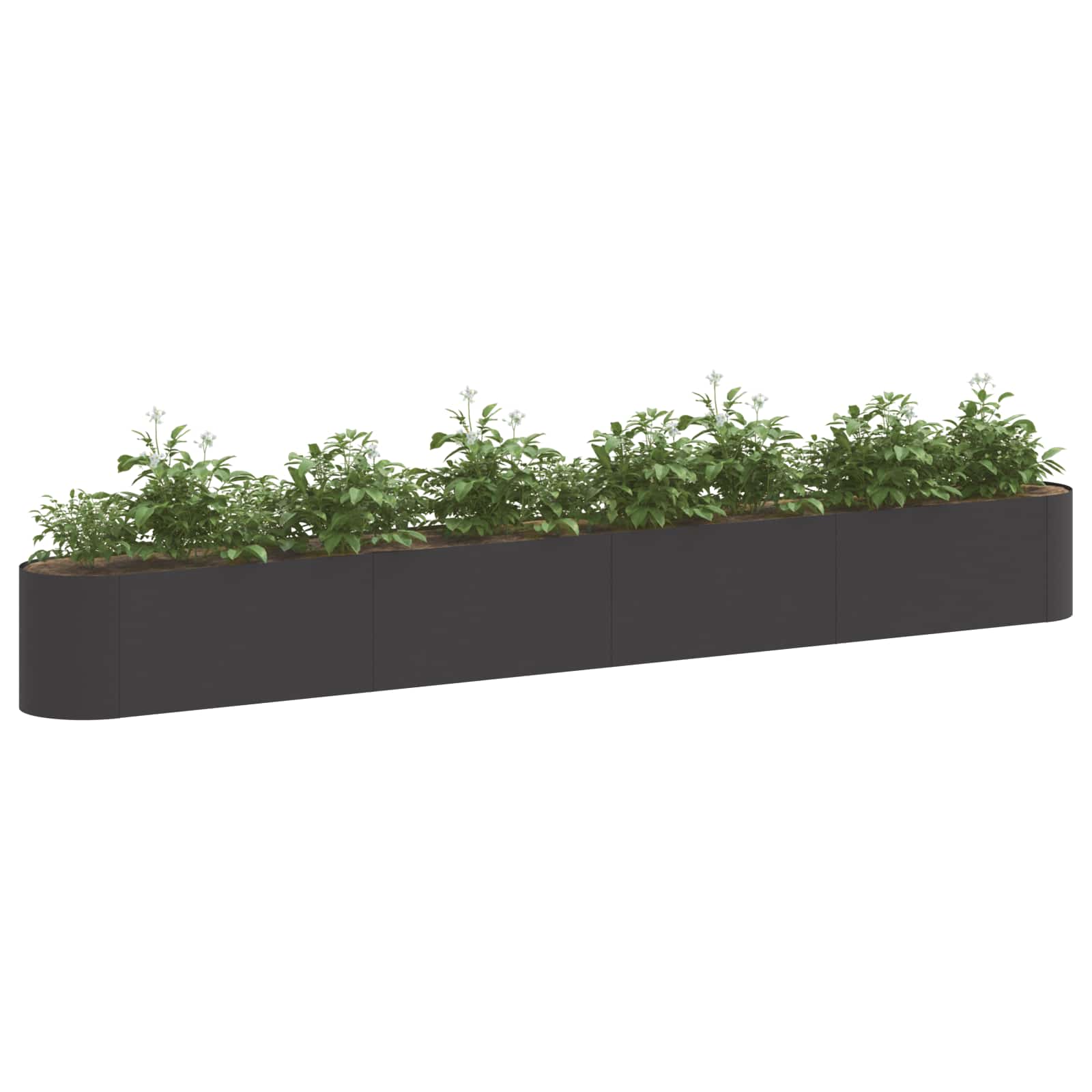 Verhoogd Tuinbed Zwart 360 x 40 x 40 cm is nu te koop bij PeponiXL, paradijselijk wonen!