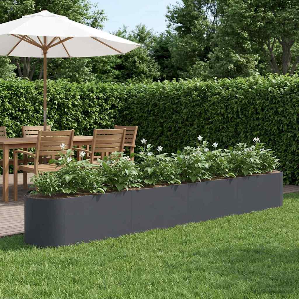 Verhoogd Tuinbed Antracietkleurig 360 x 40 x 40 cm is nu te koop bij PeponiXL, paradijselijk wonen!