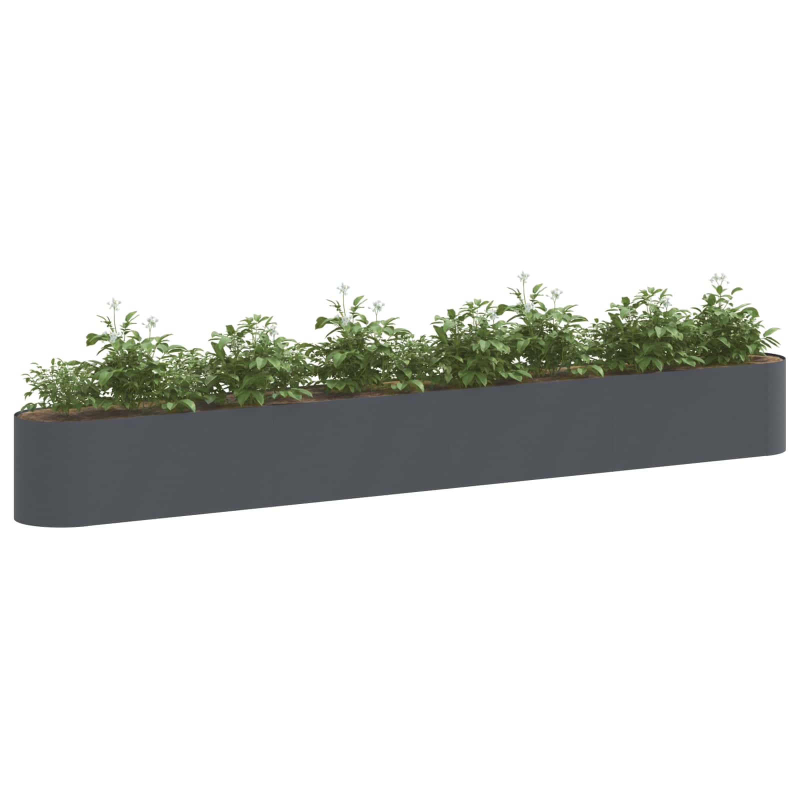 Verhoogd Tuinbed Antracietkleurig 360 x 40 x 40 cm is nu te koop bij PeponiXL, paradijselijk wonen!