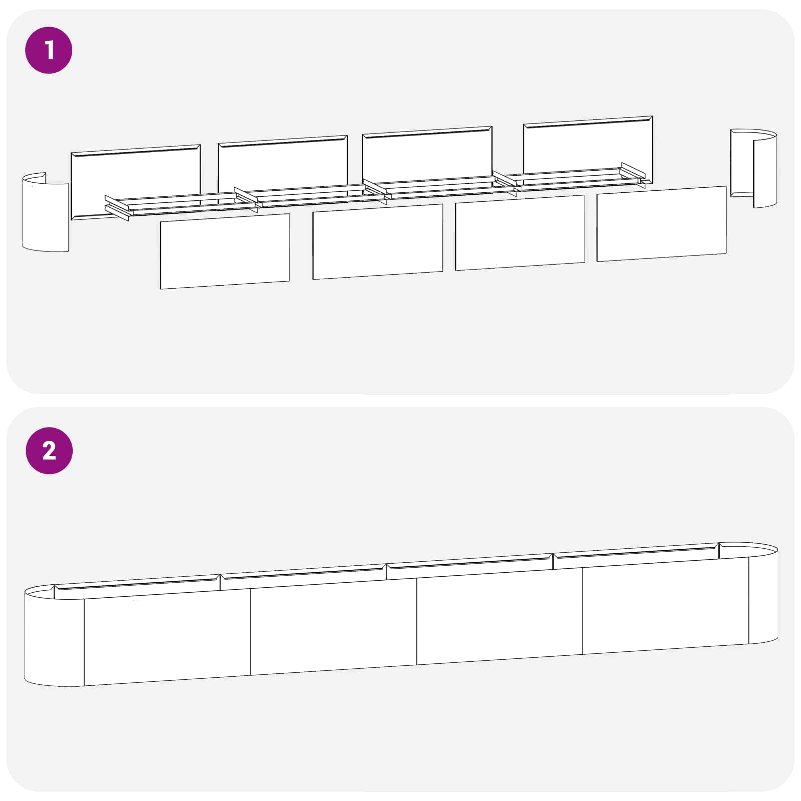 Verhoogd Tuinbed weervast staal 360 x 40 x 40 cm is nu te koop bij PeponiXL, paradijselijk wonen!
