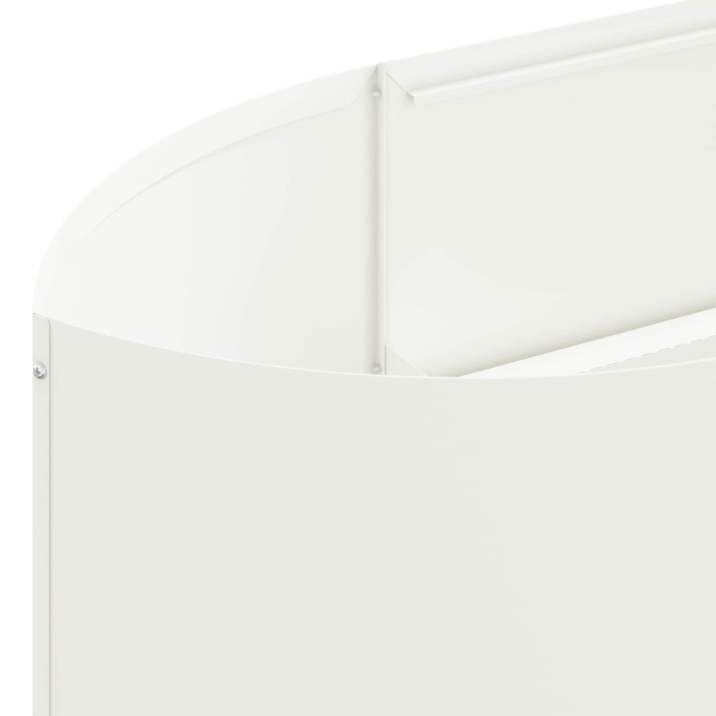Verhoogd Tuinbed Wit 220 x 40 x 40 cm Staal is nu te koop bij PeponiXL, paradijselijk wonen!