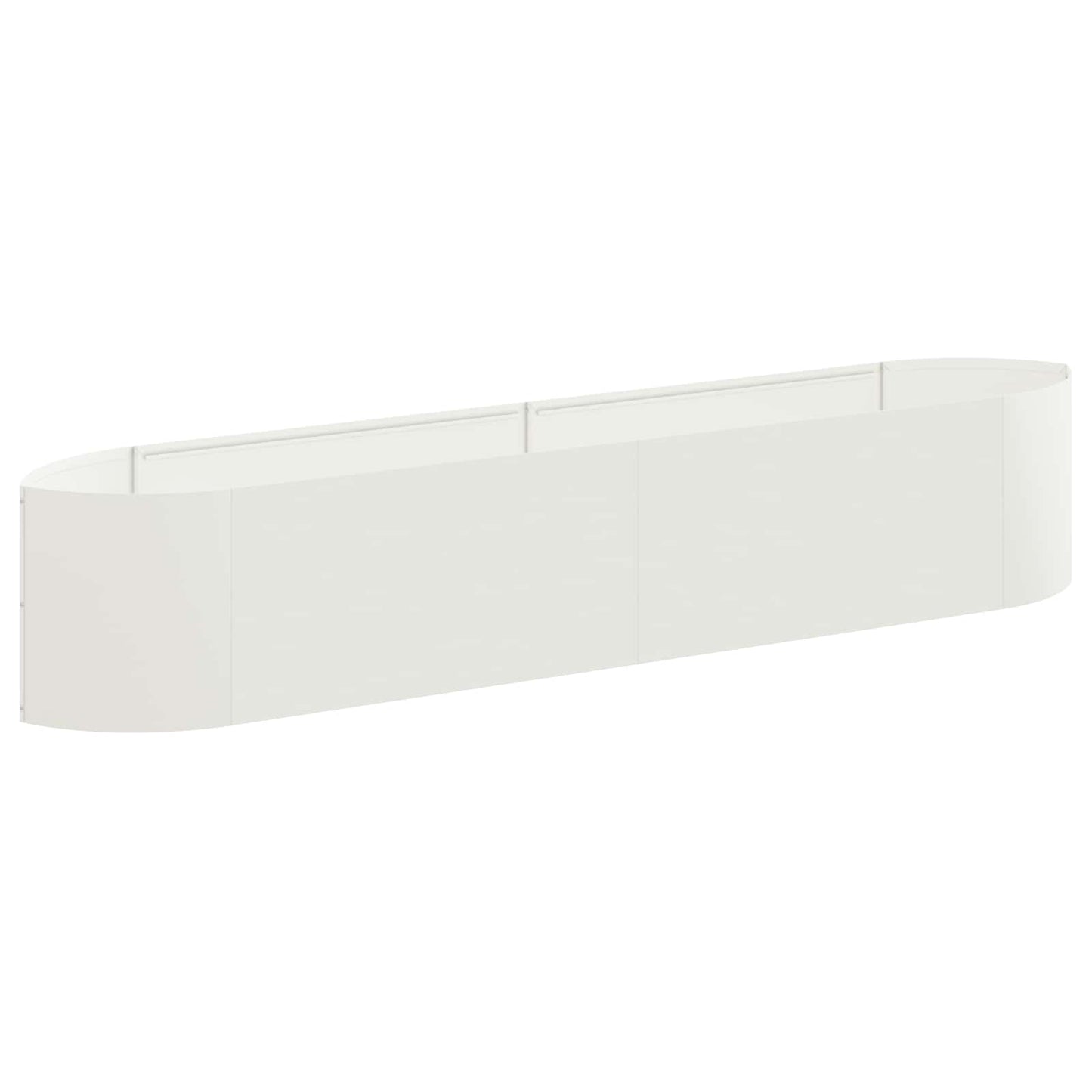 Verhoogd Tuinbed Wit 220 x 40 x 40 cm Staal is nu te koop bij PeponiXL, paradijselijk wonen!