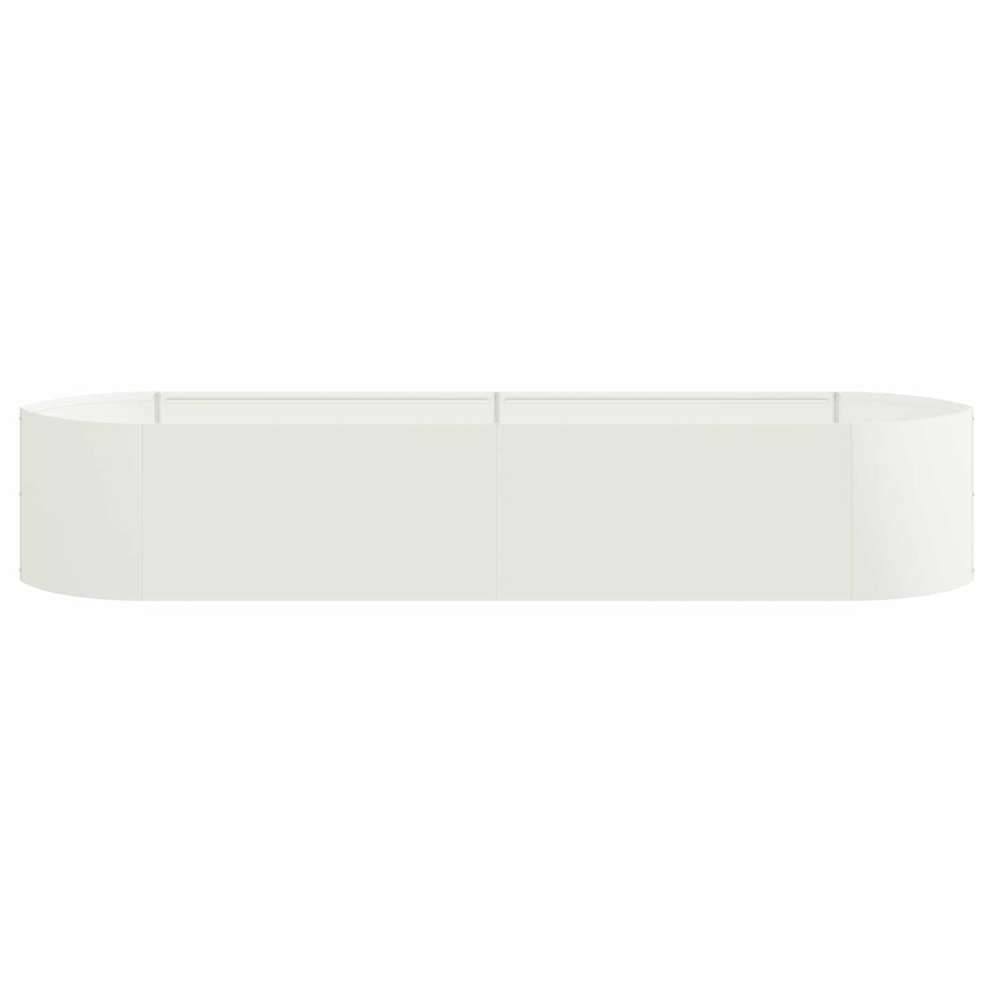 Verhoogd Tuinbed Wit 220 x 40 x 40 cm Staal is nu te koop bij PeponiXL, paradijselijk wonen!