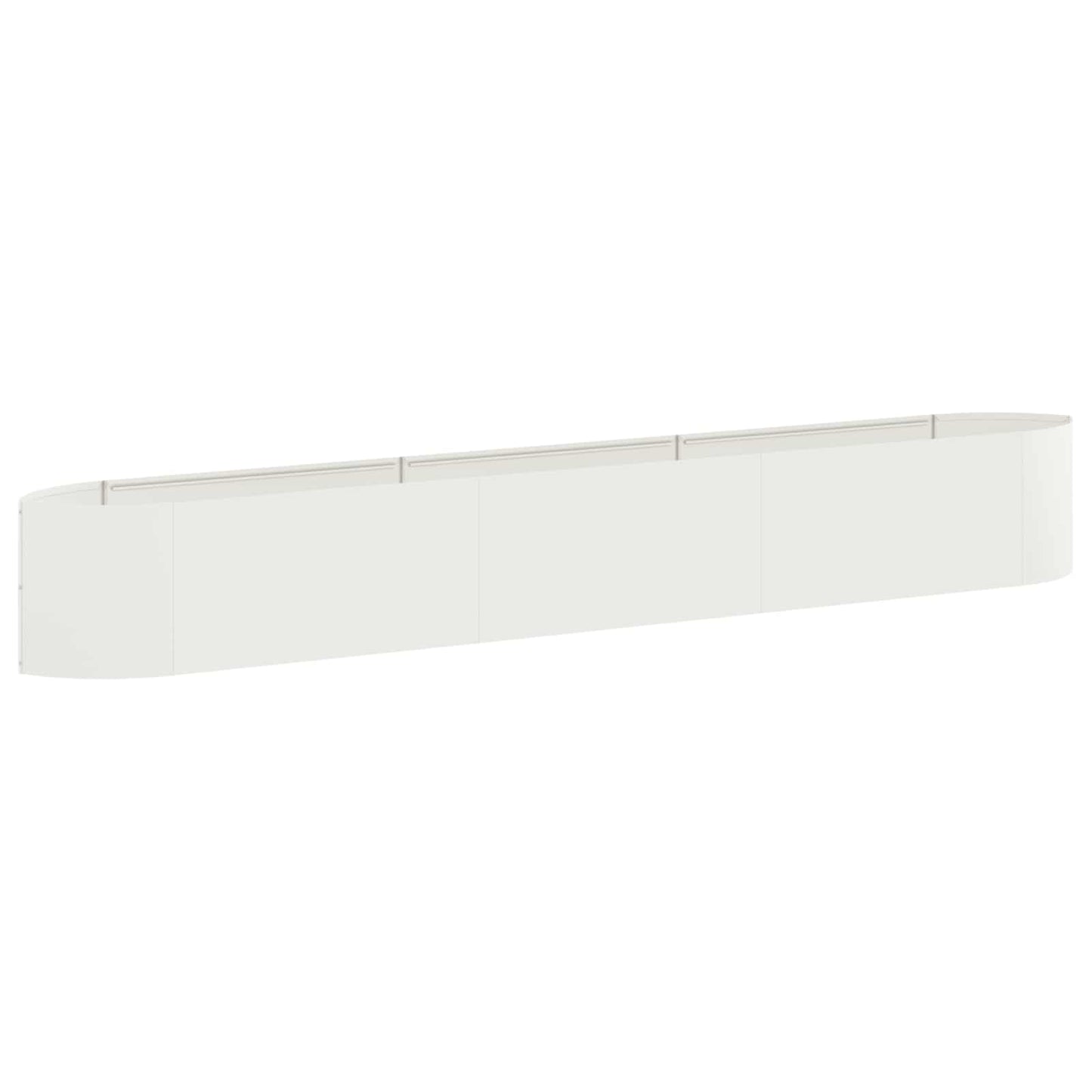 Verhoogd Tuinbed Wit 300 x 40 x 40 cm Staal is nu te koop bij PeponiXL, paradijselijk wonen!