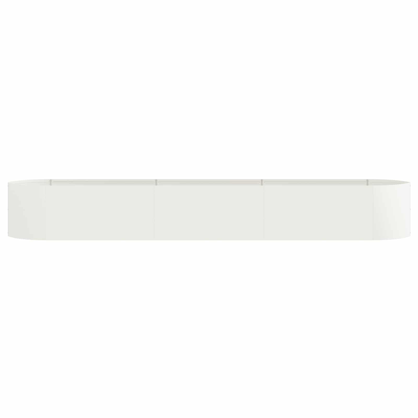 Verhoogd Tuinbed Wit 300 x 40 x 40 cm Staal is nu te koop bij PeponiXL, paradijselijk wonen!