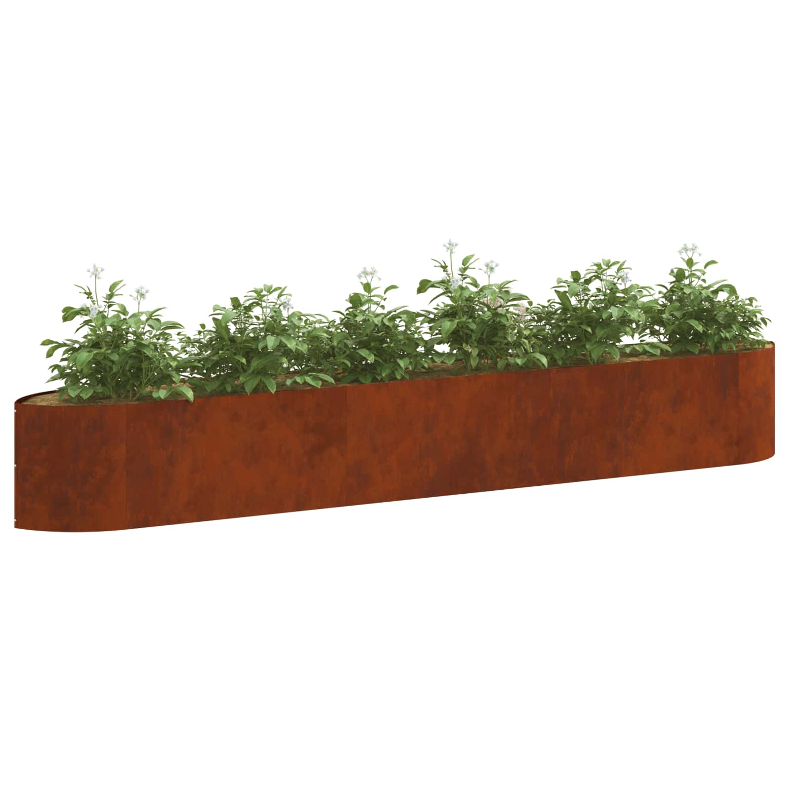 Verhoogd Tuinbed weervast staal 300 x 40 x 40 cm Staal is nu te koop bij PeponiXL, paradijselijk wonen!