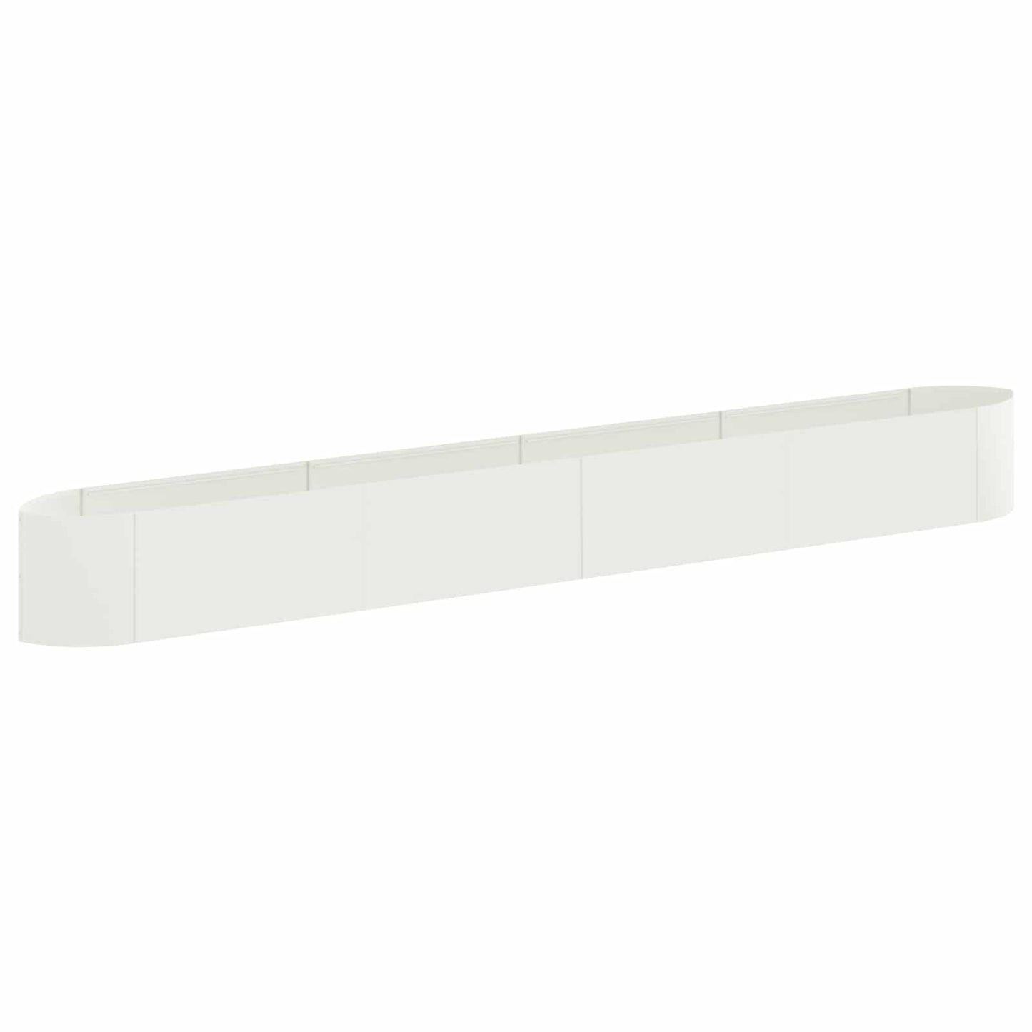 Verhoogd Tuinbed Wit 380 x 40 x 40 cm Staal is nu te koop bij PeponiXL, paradijselijk wonen!