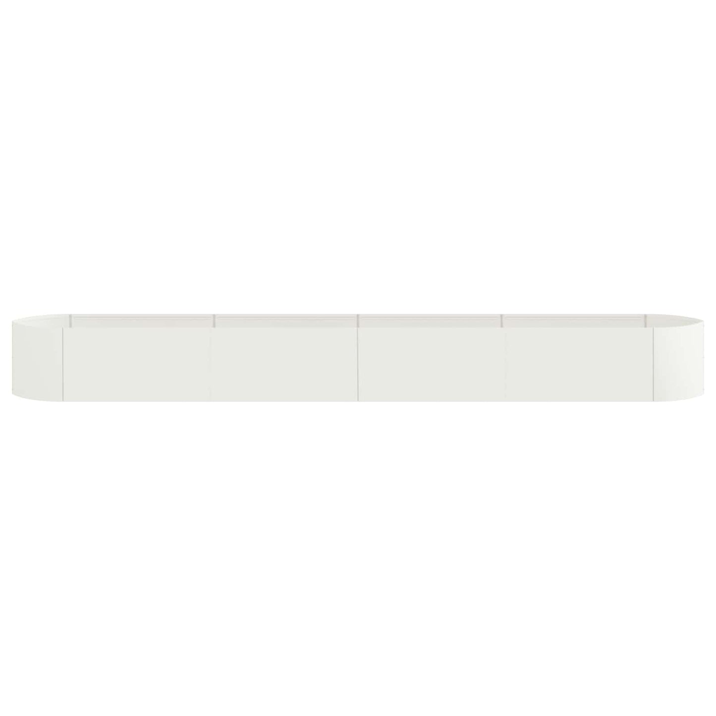 Verhoogd Tuinbed Wit 380 x 40 x 40 cm Staal is nu te koop bij PeponiXL, paradijselijk wonen!