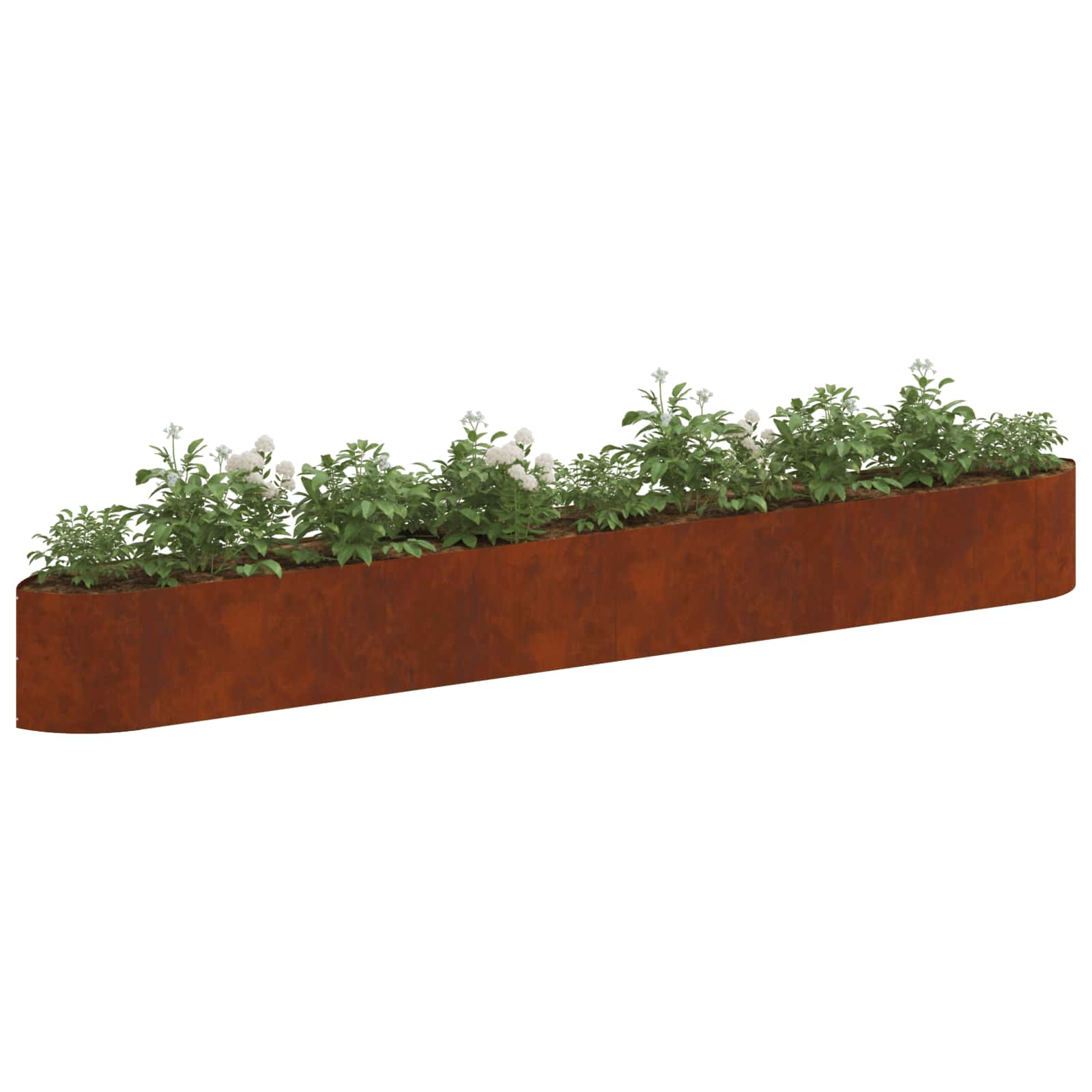 Verhoogd Tuinbed weervast staal 380 x 40 x 40 cm Staal is nu te koop bij PeponiXL, paradijselijk wonen!
