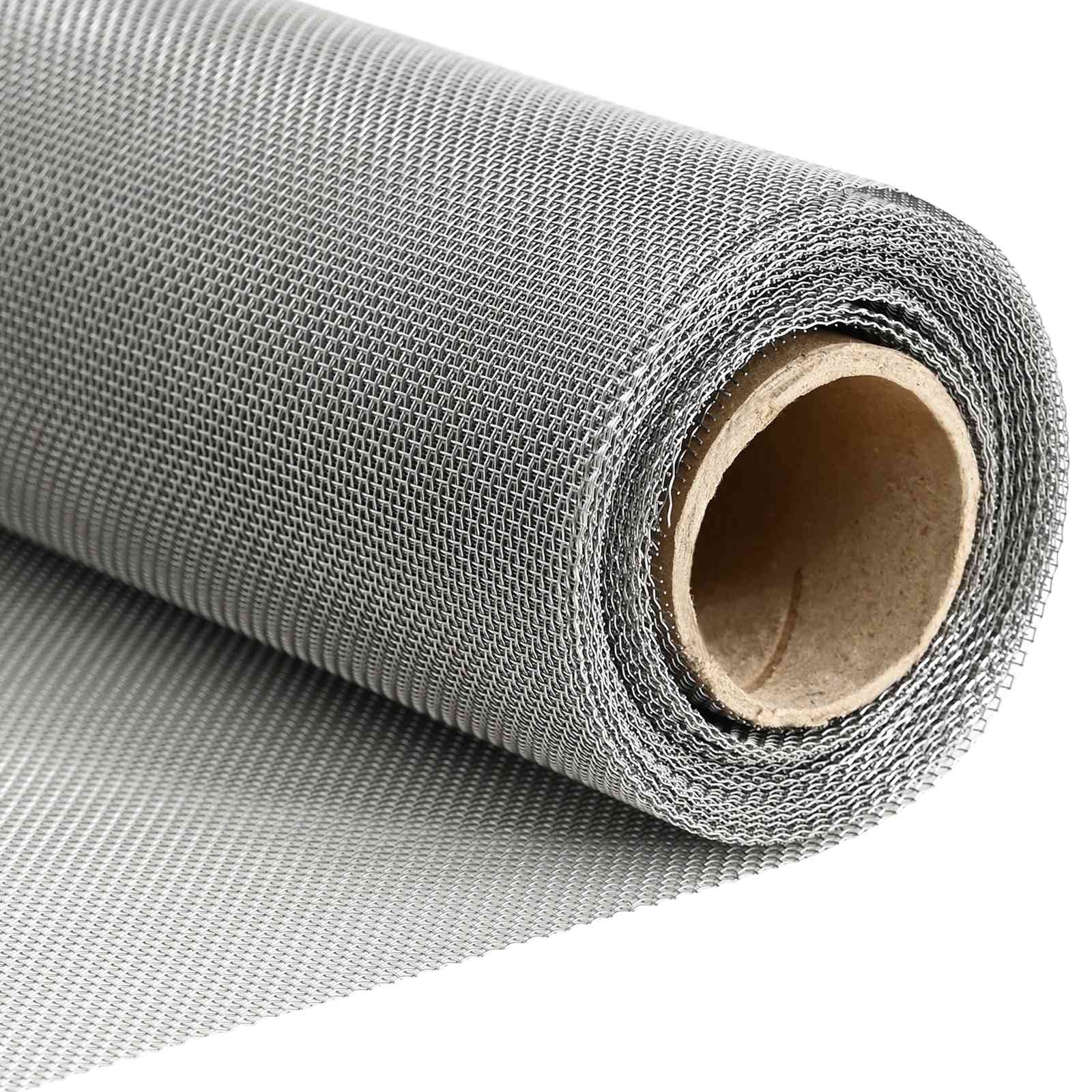 Gaas Scherm 20 x 500 cm 20 Mesh RVS 201 Zilverkleurig is nu te koop bij PeponiXL, paradijselijk wonen!