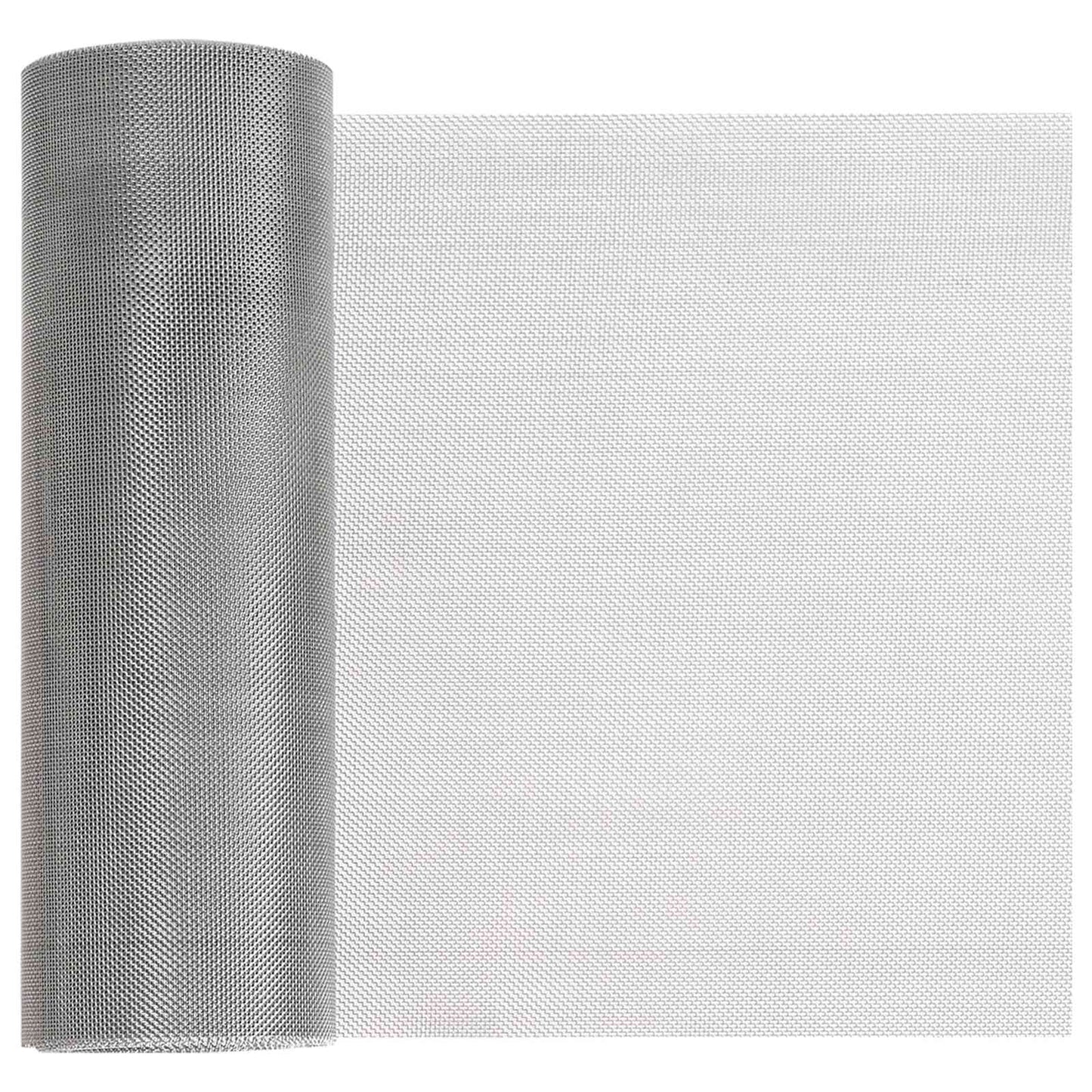 Gaas Scherm 20 x 500 cm 30 Mesh RVS 201 Zilverkleurig is nu te koop bij PeponiXL, paradijselijk wonen!