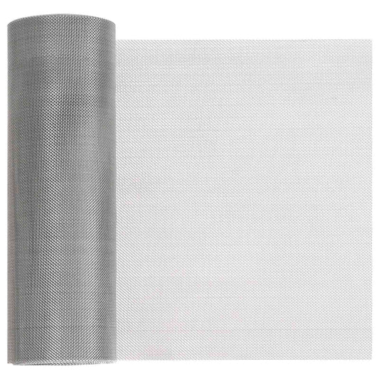 Gaas Scherm 20 x 500 cm 30 Mesh RVS 201 Zilverkleurig is nu te koop bij PeponiXL, paradijselijk wonen!