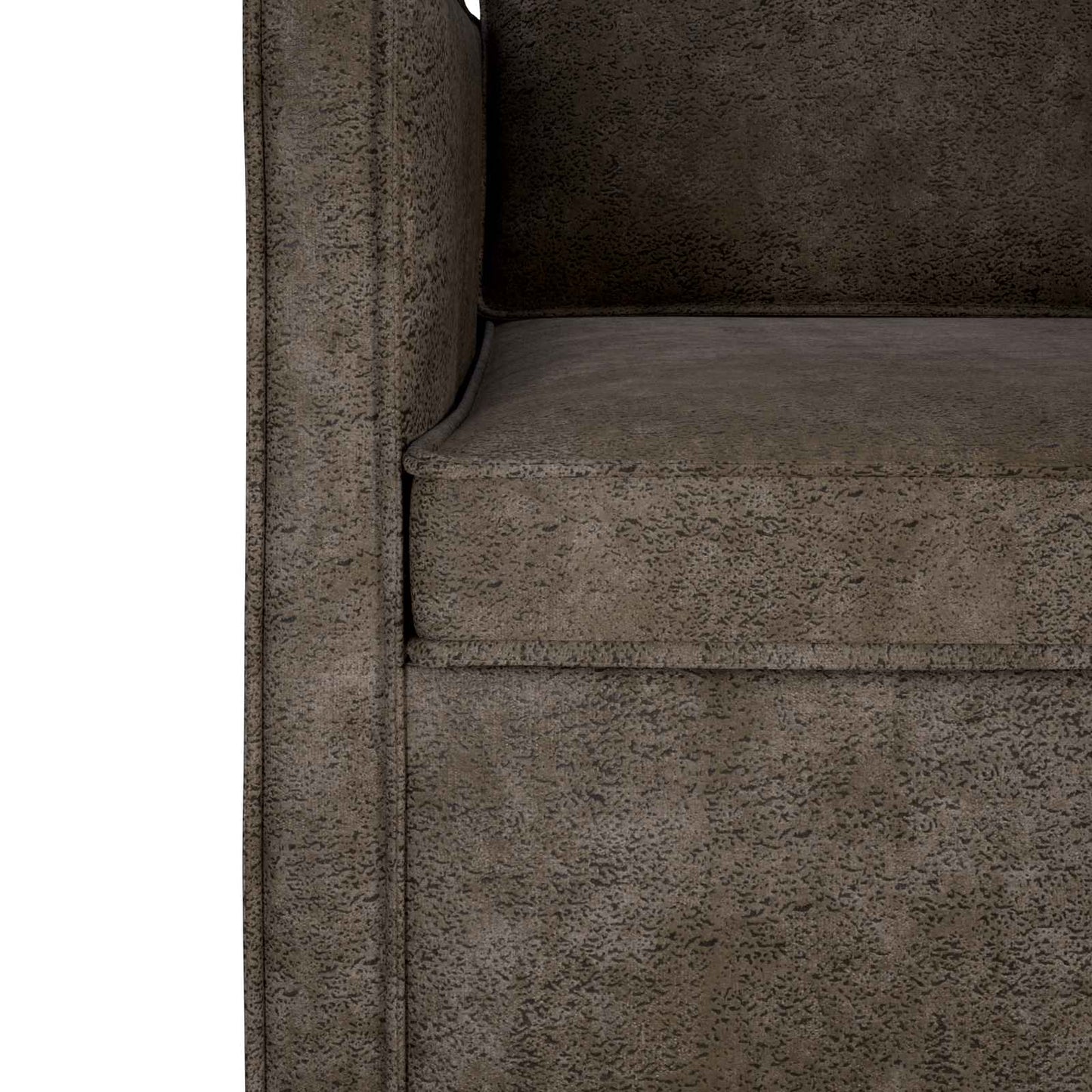 Enkele sofa Donkergrijs 70 x 81 x 82 cm Faux Suède Stof