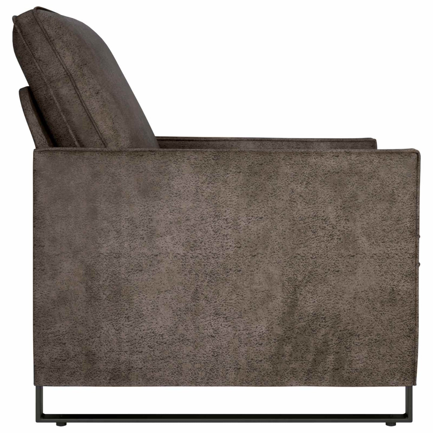 Enkele sofa Donkergrijs 70 x 81 x 82 cm Faux Suède Stof