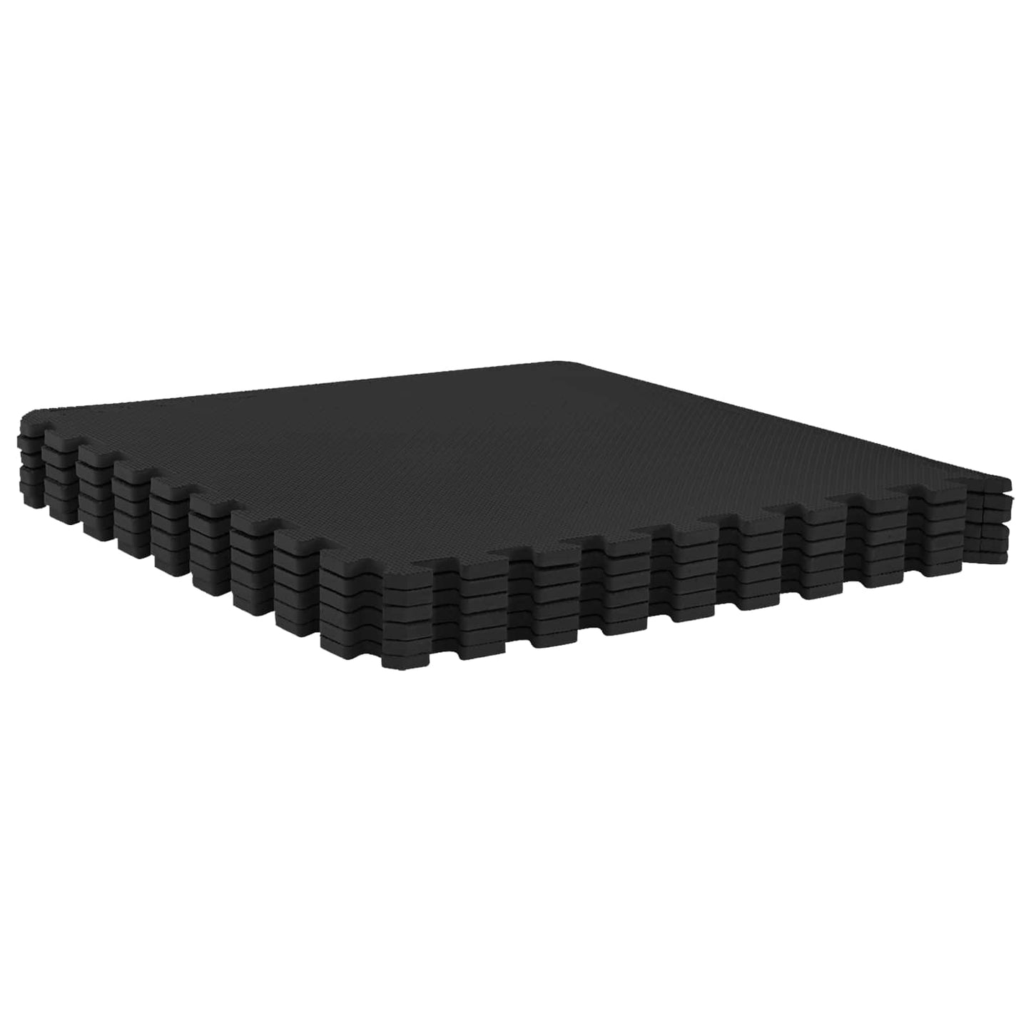 Zwembad Grondmat 40 pcs Zwart 14,4 m² EVA Schuim