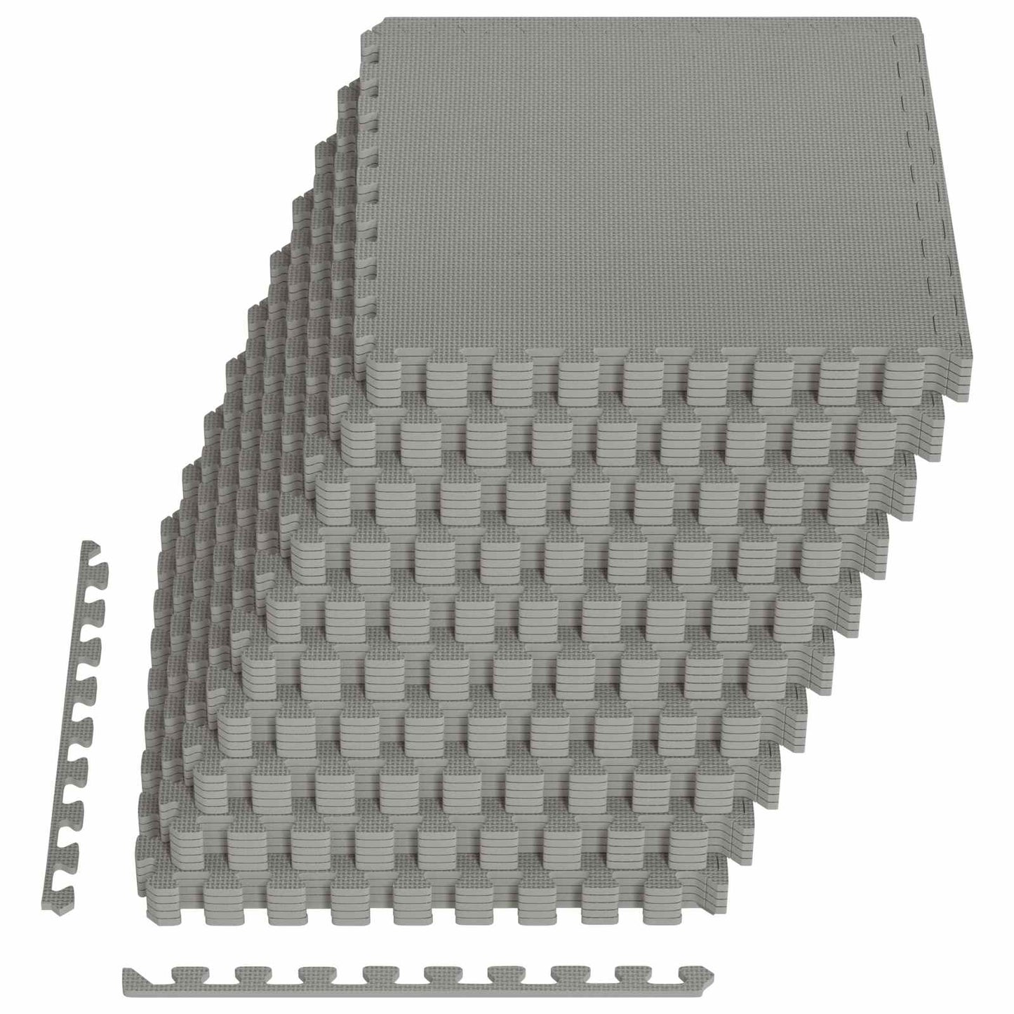 Zwembad Grondmat 40 pcs Grijs 14,4 m² EVA Schuim