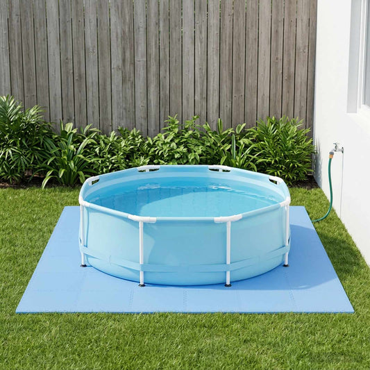 Zwembad Grondmat 40 pcs Blauw 14,4 m² EVA Schuim is nu te koop bij PeponiXL, paradijselijk wonen!