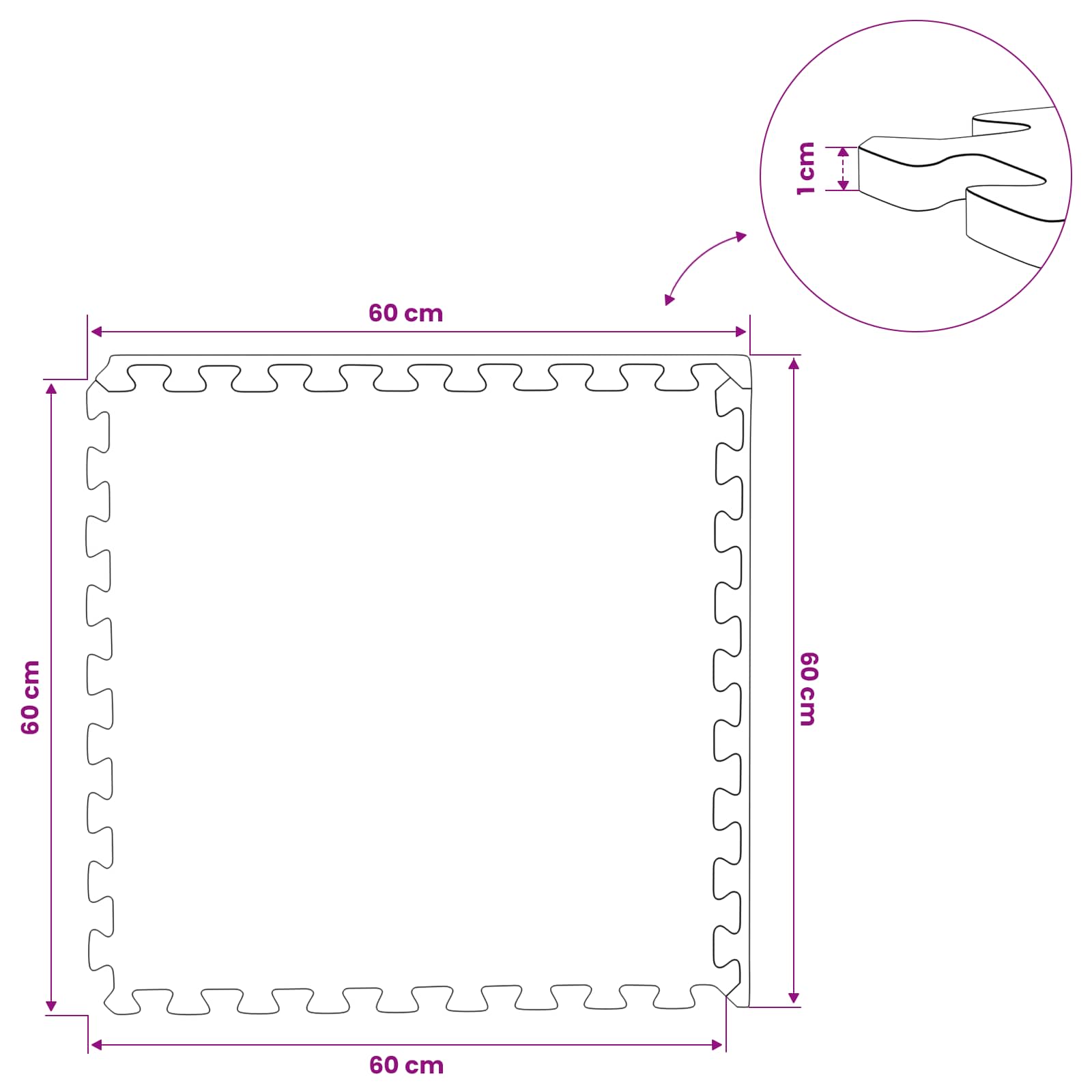 Zwembad Grondmat 40 pcs Blauw 14,4 m² EVA Schuim is nu te koop bij PeponiXL, paradijselijk wonen!