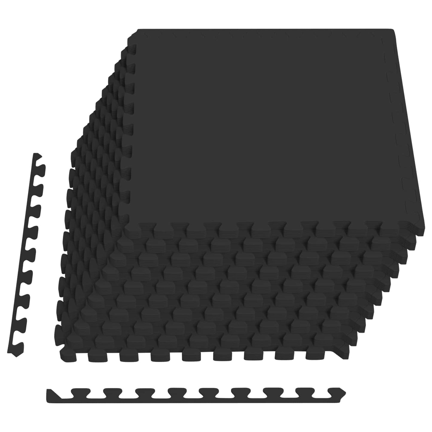 Zwembad Grondmat 50 pcs Zwart 18 m² EVA Schuim