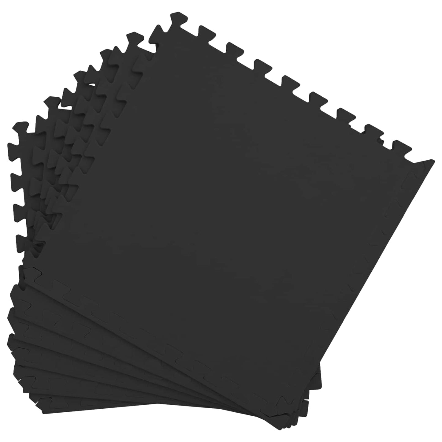 Zwembad Grondmat 50 pcs Zwart 18 m² EVA Schuim