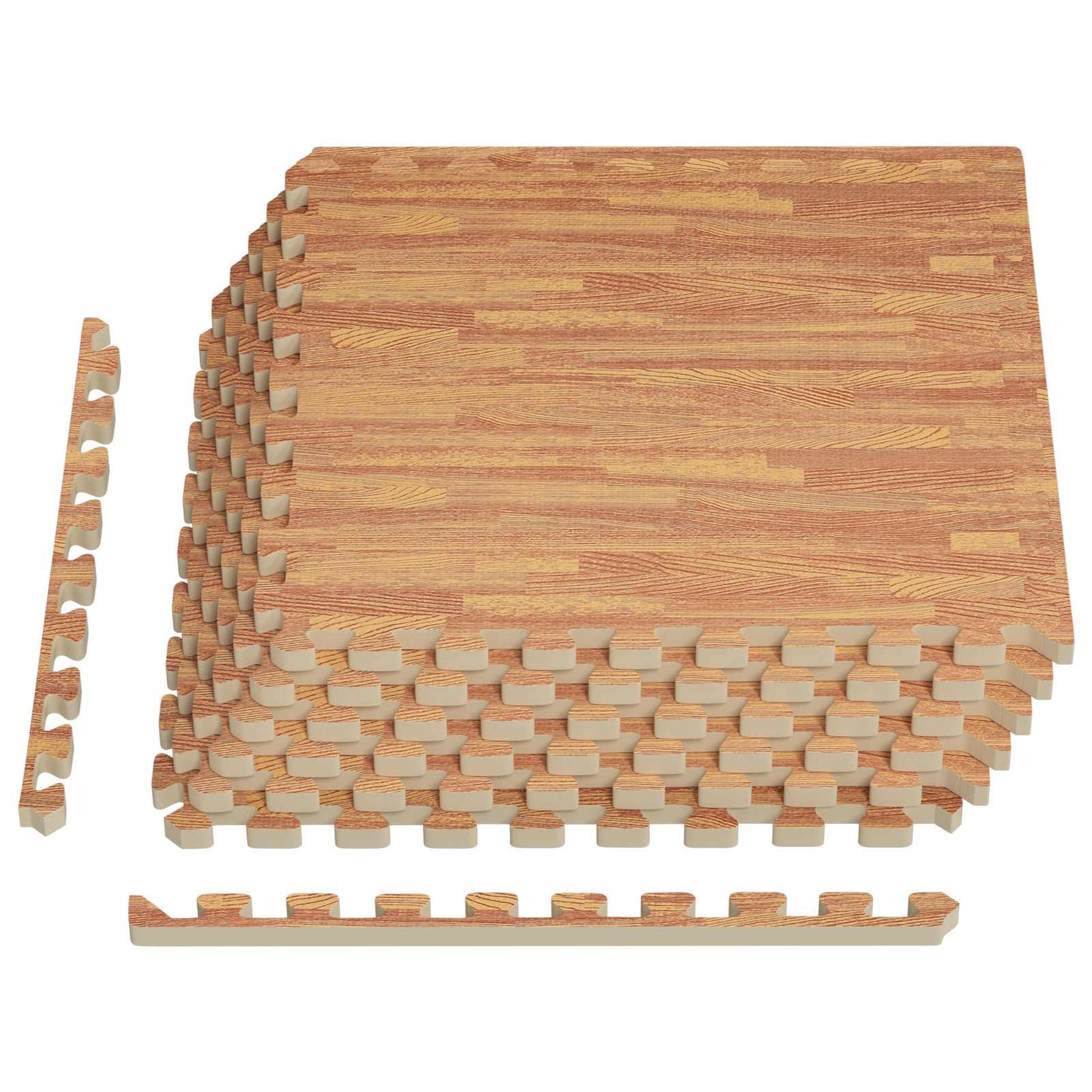 Zwembad Grondmat 6 pcs Hout 2,16 m² EVA Schuim