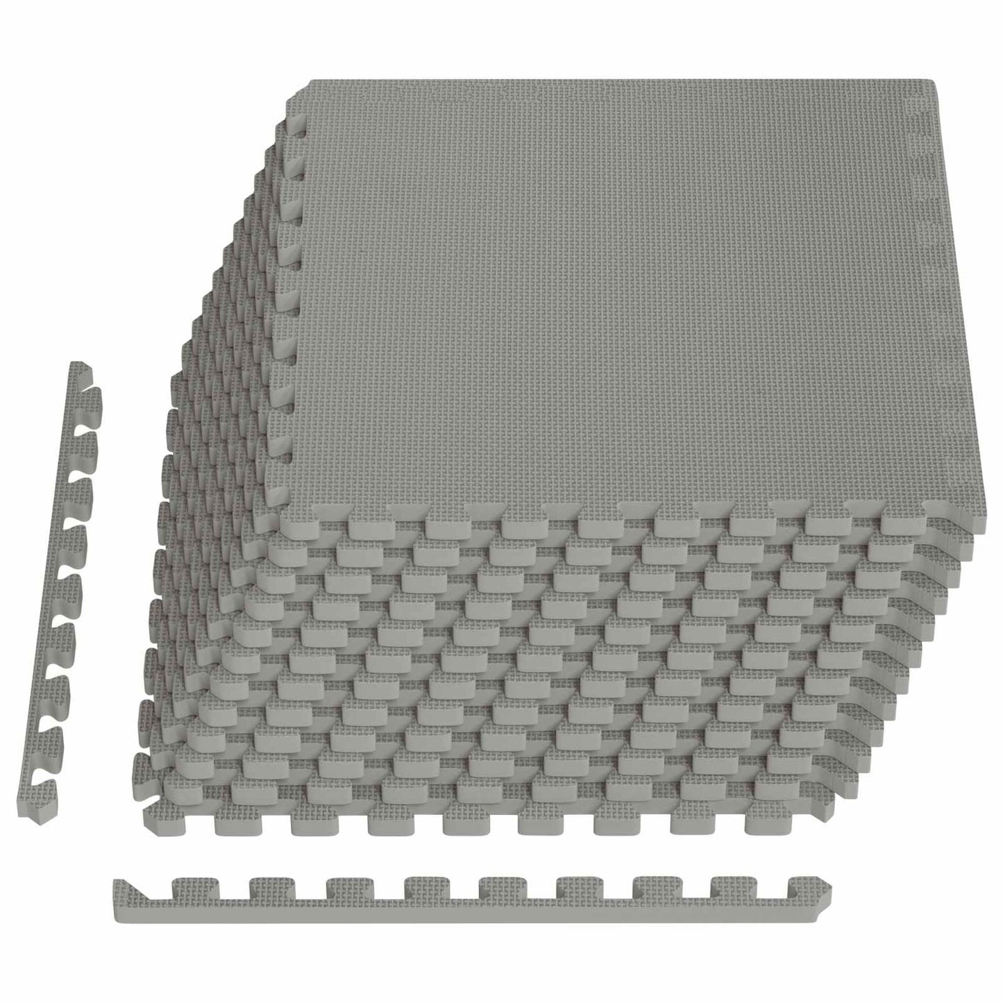 Zwembad Grondmat 12 pcs Grijs 4,32 m² EVA Schuim