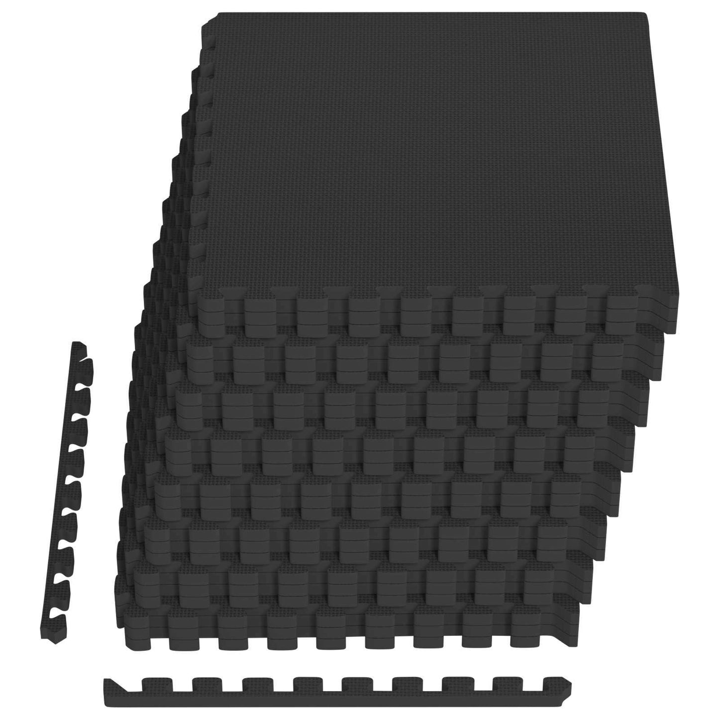 Zwembad Grondmat 24 pcs Zwart 8,64 m² EVA Schuim