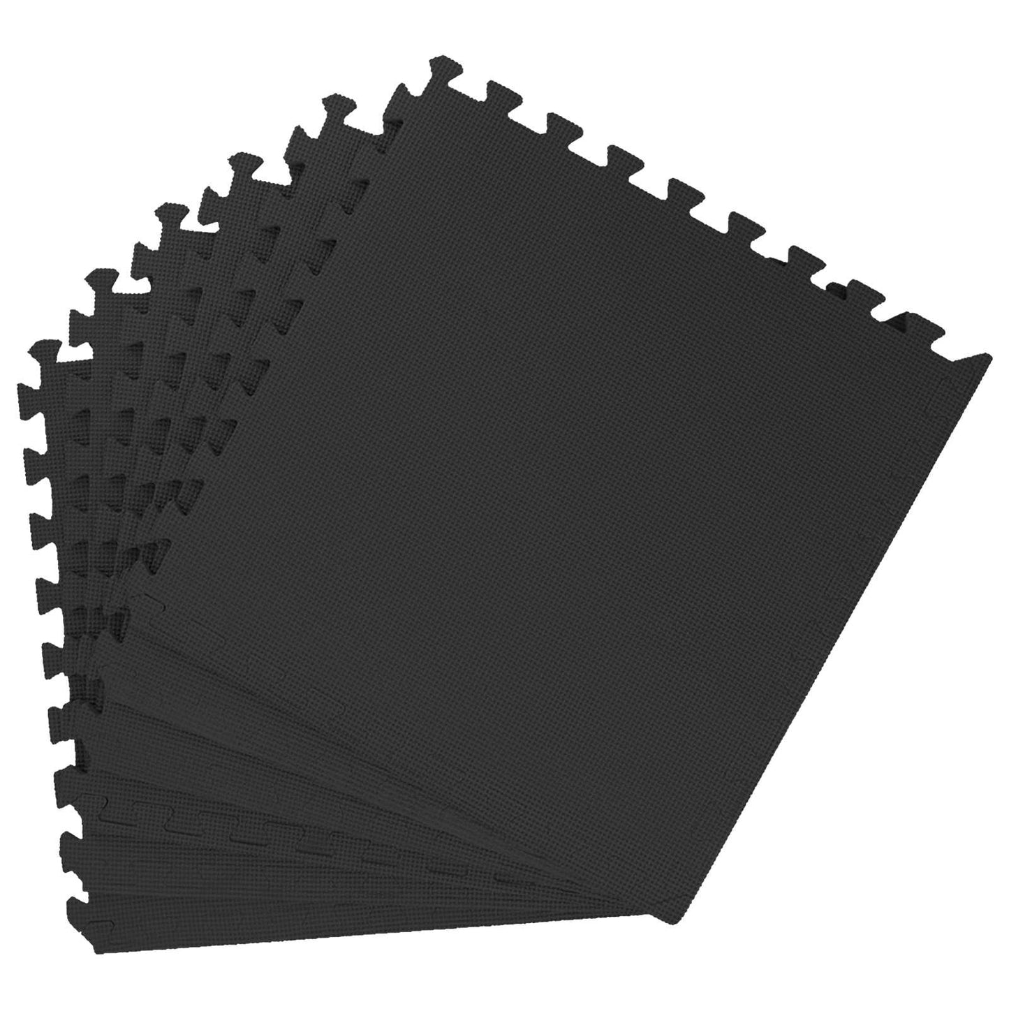 Zwembad Grondmat 24 pcs Zwart 8,64 m² EVA Schuim