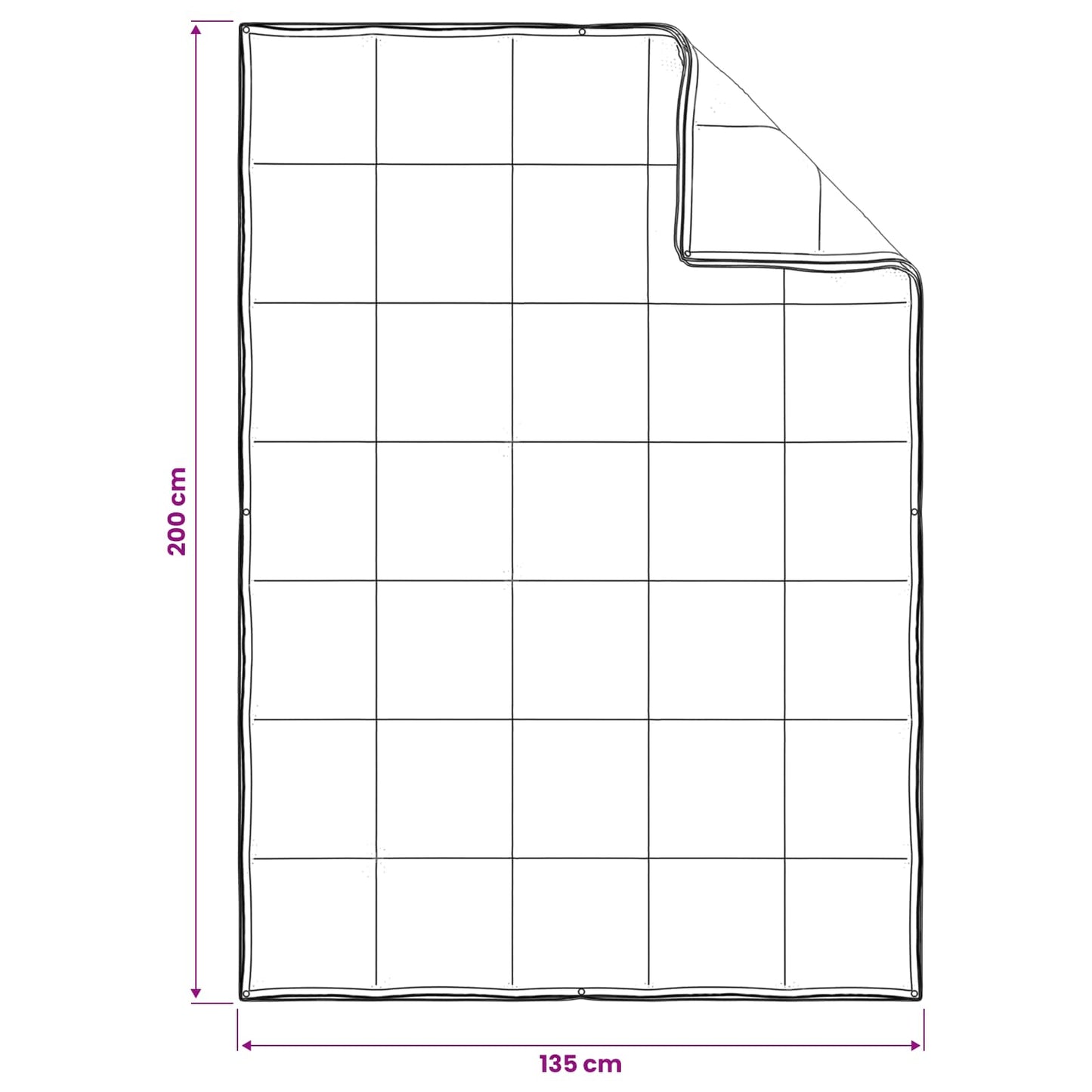Dekbedset met kussen Wit 135 x 200 cm Katoen, Bamboe, Polyester is nu te koop bij PeponiXL, paradijselijk wonen!