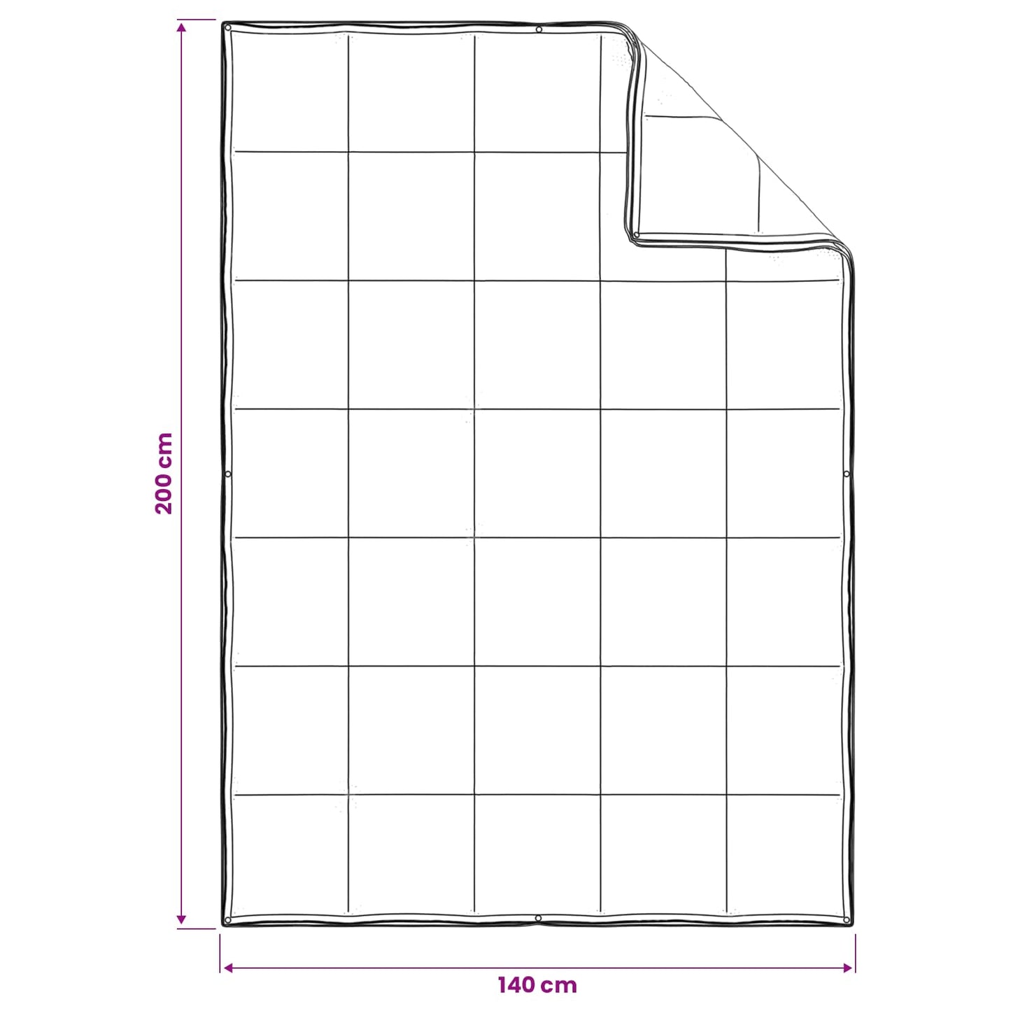 Dekbedset met kussen Wit 140 x 200 cm Katoen, Bamboe, Polyester is nu te koop bij PeponiXL, paradijselijk wonen!
