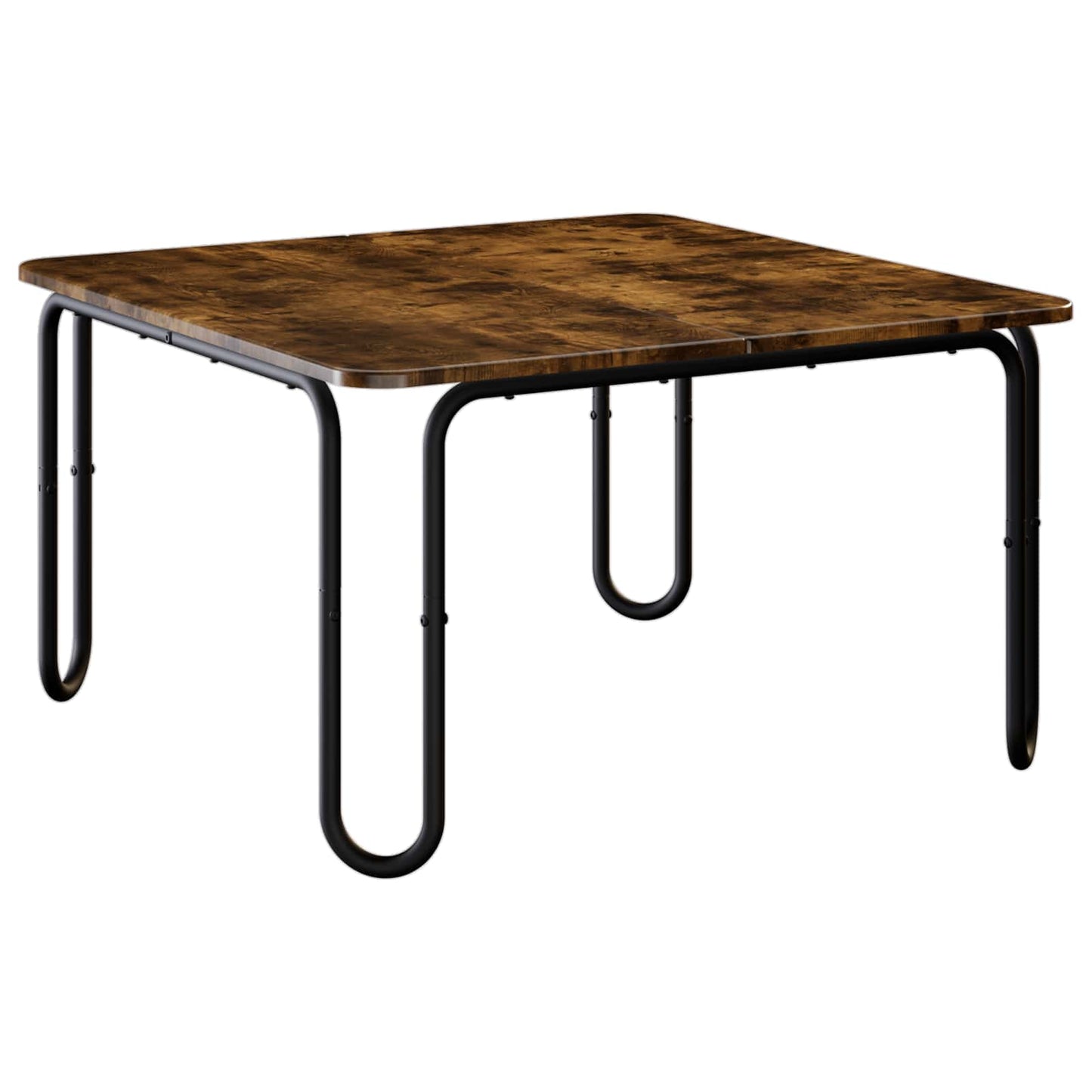Salontafel Gerookt eiken 59 x 59 x 45 cm Bewerkt hout is nu te koop bij PeponiXL, paradijselijk wonen!