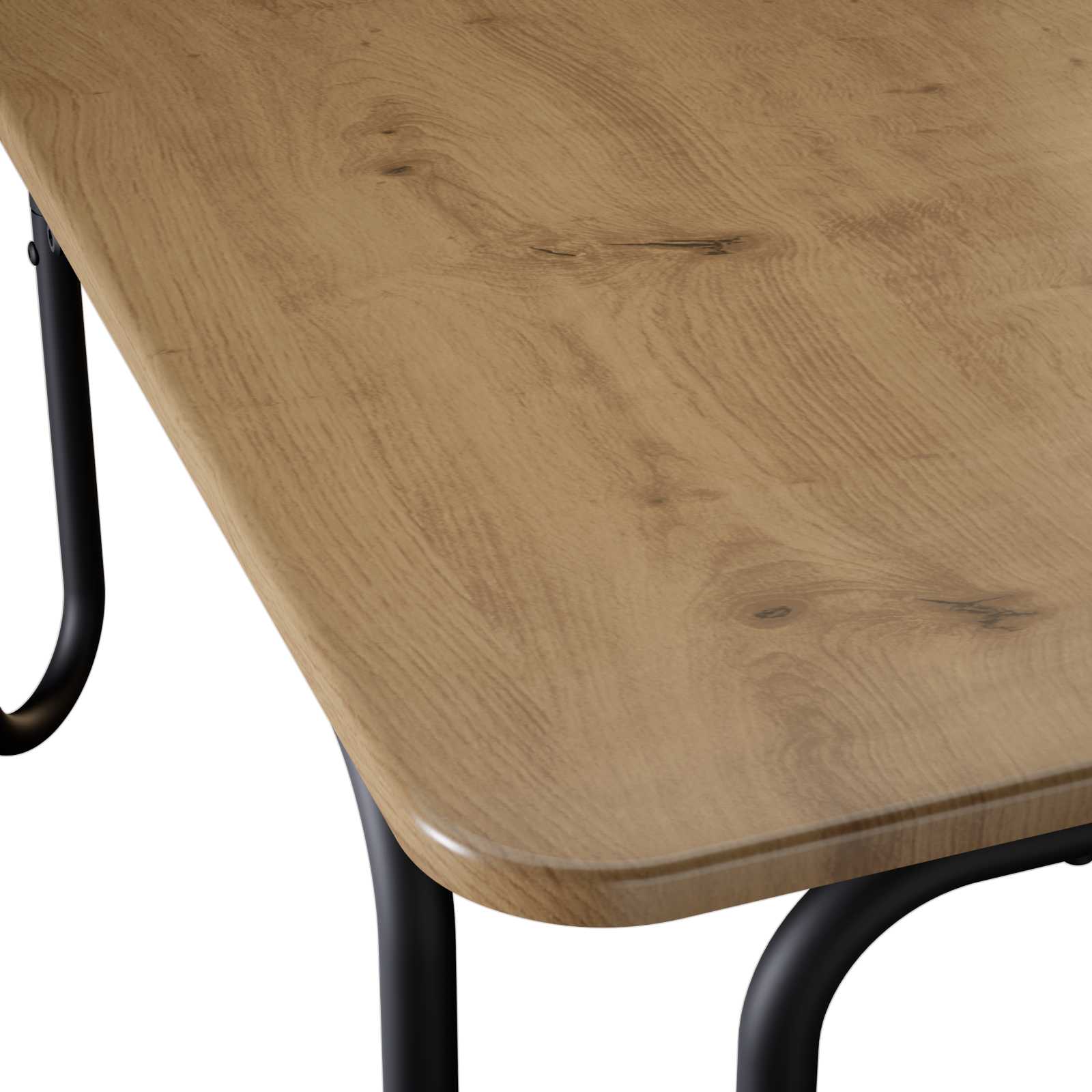 Salontafel Artisanaal eiken 59 x 59 x 45 cm Bewerkt hout is nu te koop bij PeponiXL, paradijselijk wonen!