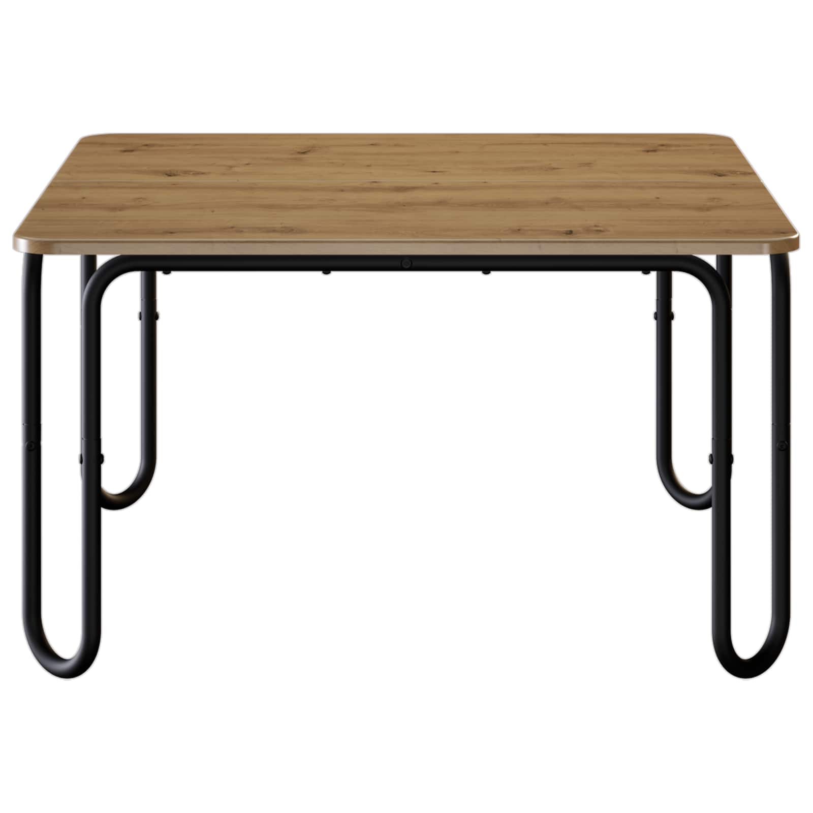Salontafel Artisanaal eiken 59 x 59 x 45 cm Bewerkt hout is nu te koop bij PeponiXL, paradijselijk wonen!