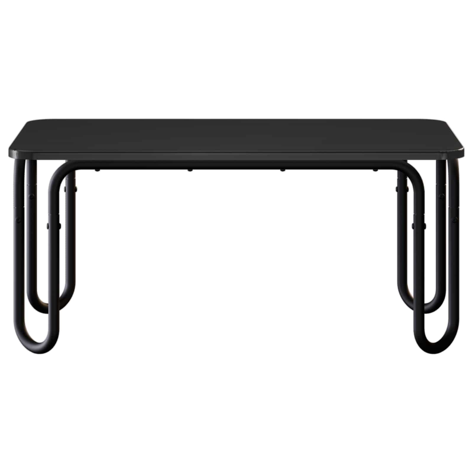 Salontafel Zwart 79,5 x 40 x 36 cm Bewerkt hout is nu te koop bij PeponiXL, paradijselijk wonen!