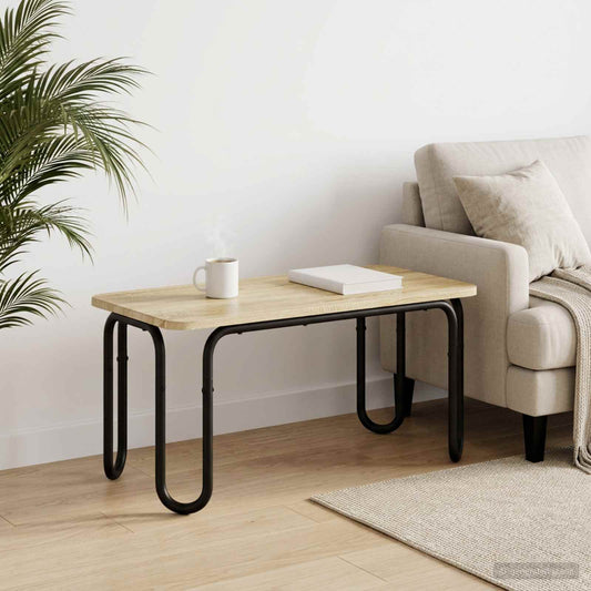 Salontafel Sonoma Eiken 79,5 x 40 x 36 cm Bewerkt hout is nu te koop bij PeponiXL, paradijselijk wonen!