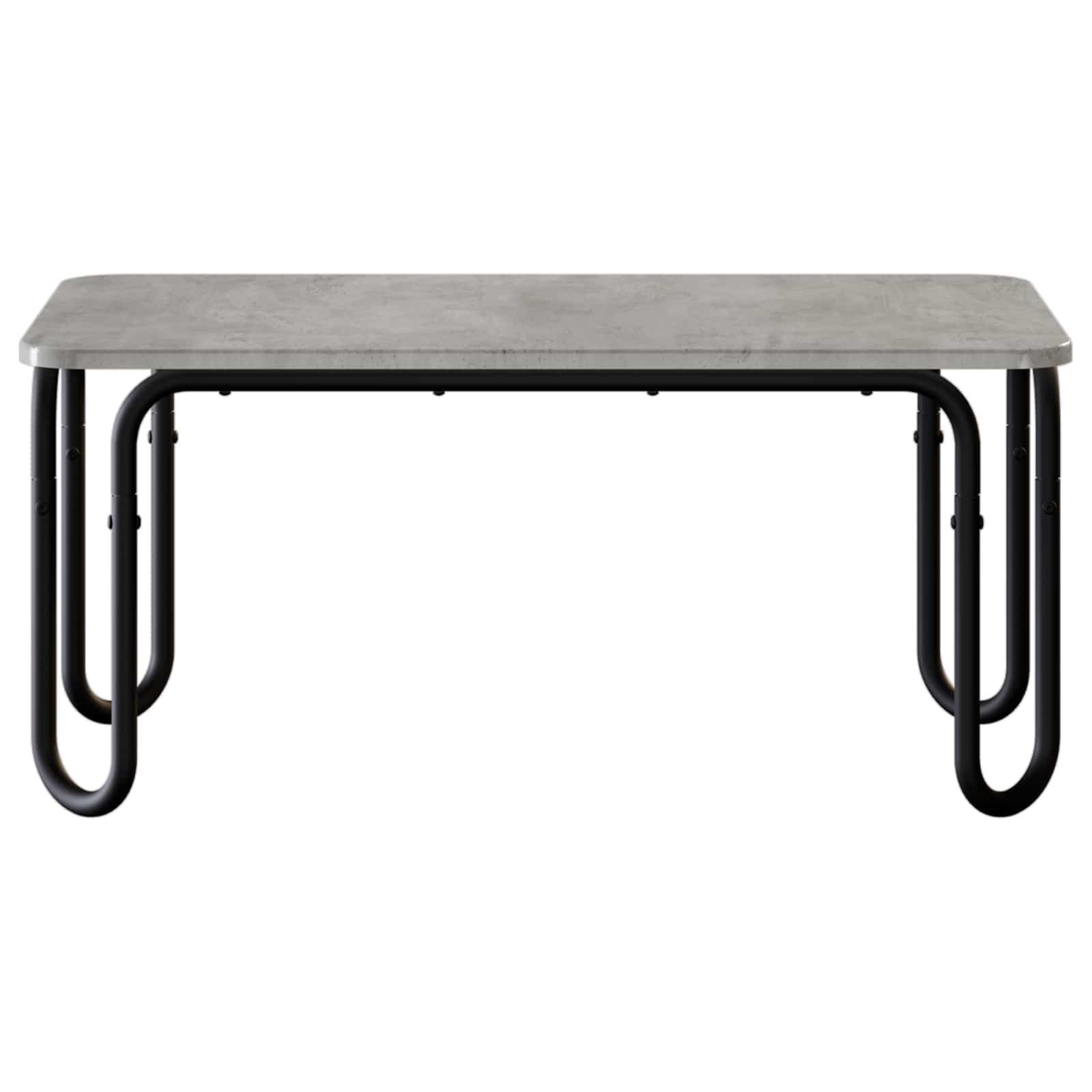 Salontafel Betongrijs 79,5 x 40 x 36 cm Bewerkt hout is nu te koop bij PeponiXL, paradijselijk wonen!