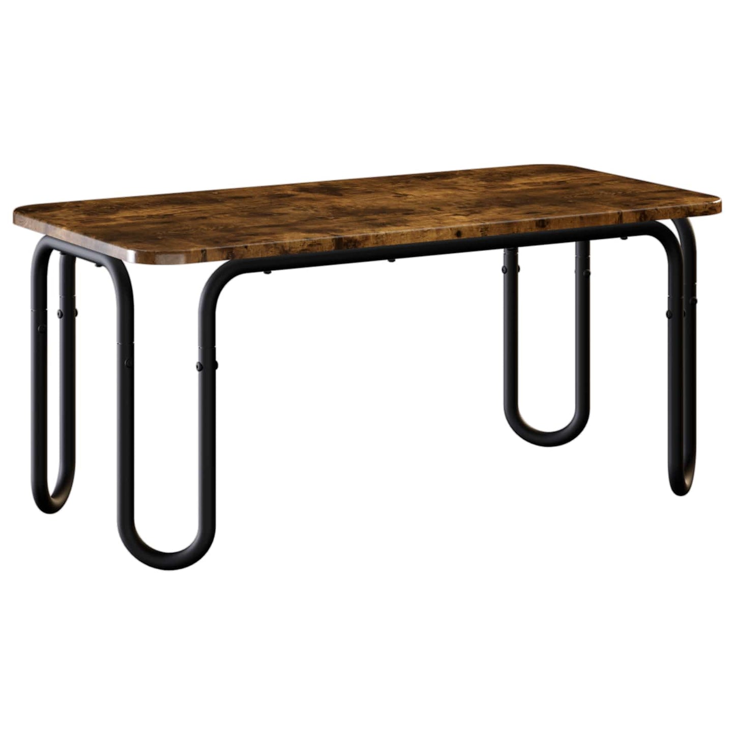 Salontafel Gerookt eiken 79,5 x 40 x 36 cm Bewerkt hout is nu te koop bij PeponiXL, paradijselijk wonen!