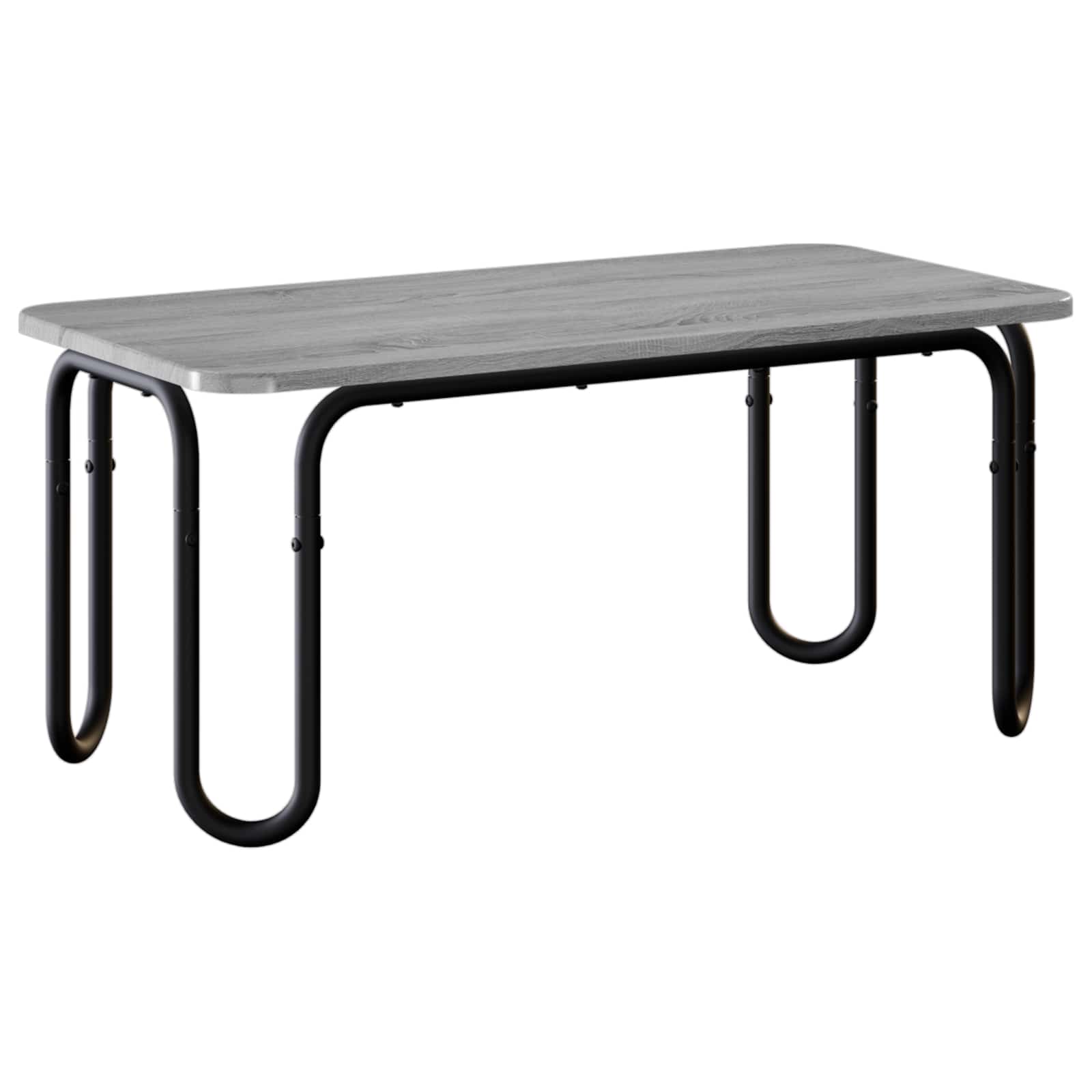 Salontafel Grijs Sonoma 79,5 x 40 x 36 cm Bewerkt hout is nu te koop bij PeponiXL, paradijselijk wonen!