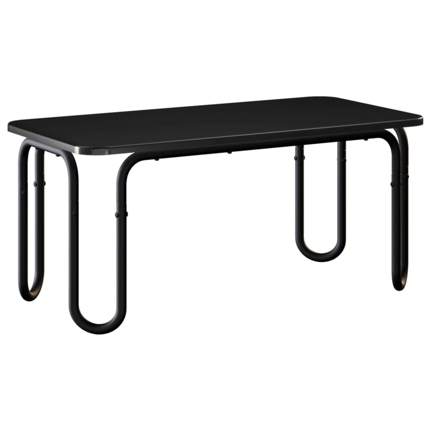 Salontafel Zwart 100 x 50 x 45 cm Bewerkt hout is nu te koop bij PeponiXL, paradijselijk wonen!